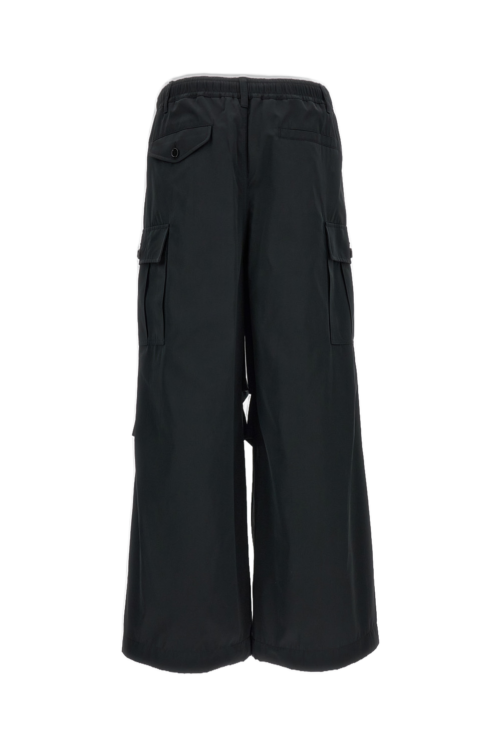 Black Cargo Taffeta Trousers