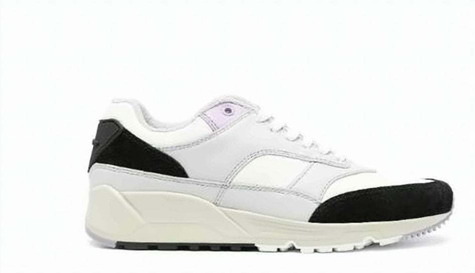 Nylon and Calf Leather Sneakers