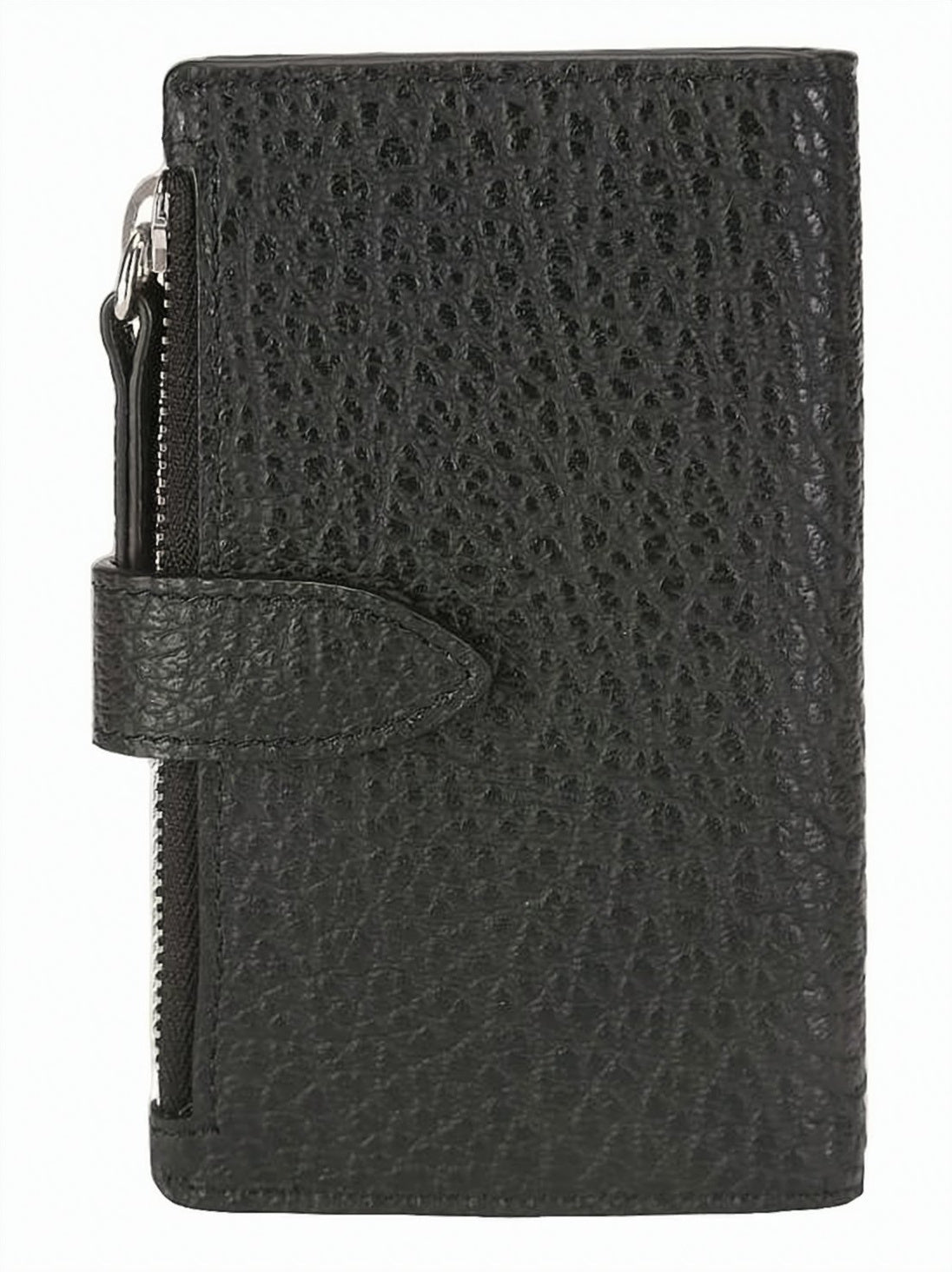 Textured Calf Leather Card Wallet