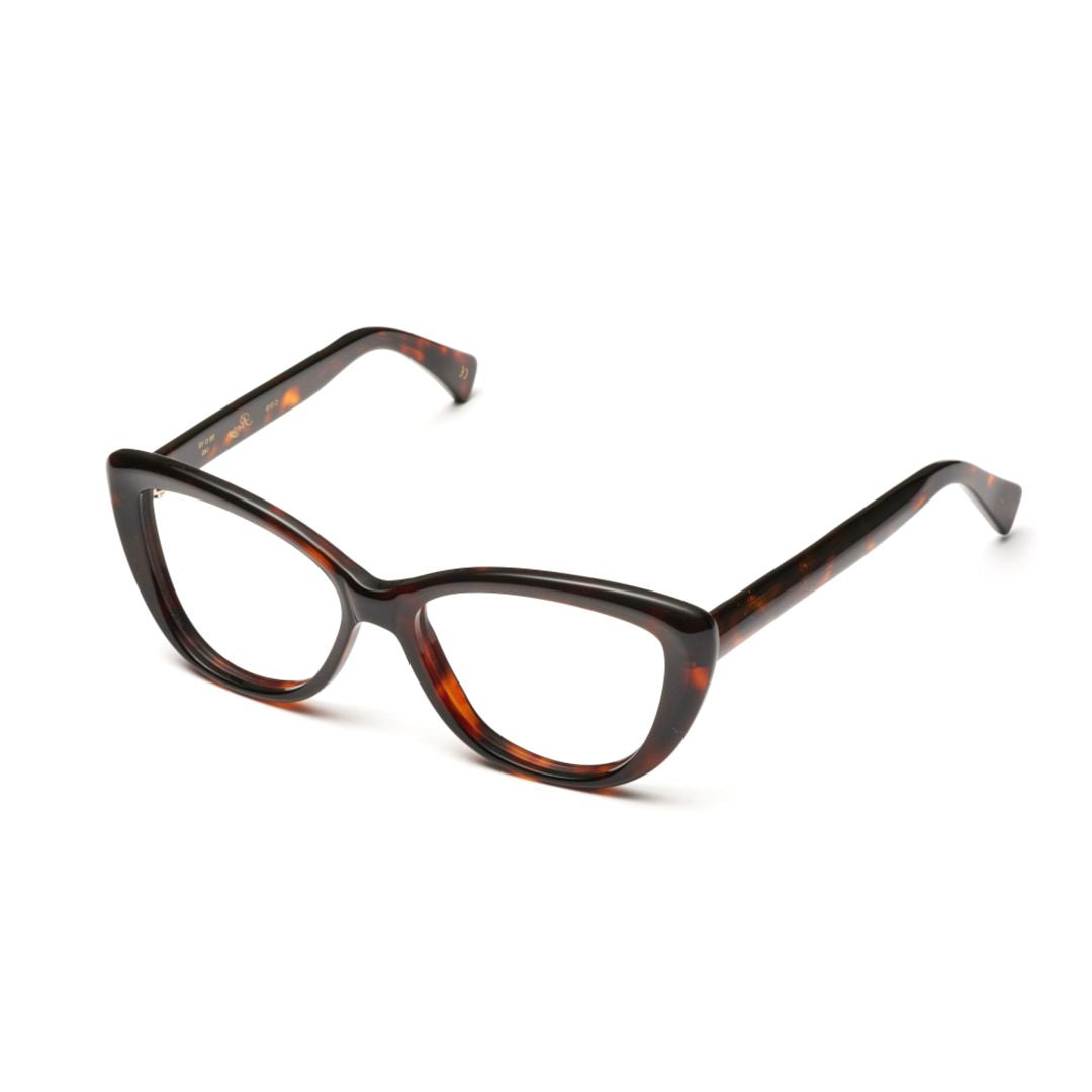Rosy Cat-Eye Tortoiseshell Sunglasses with Distinctive Frame