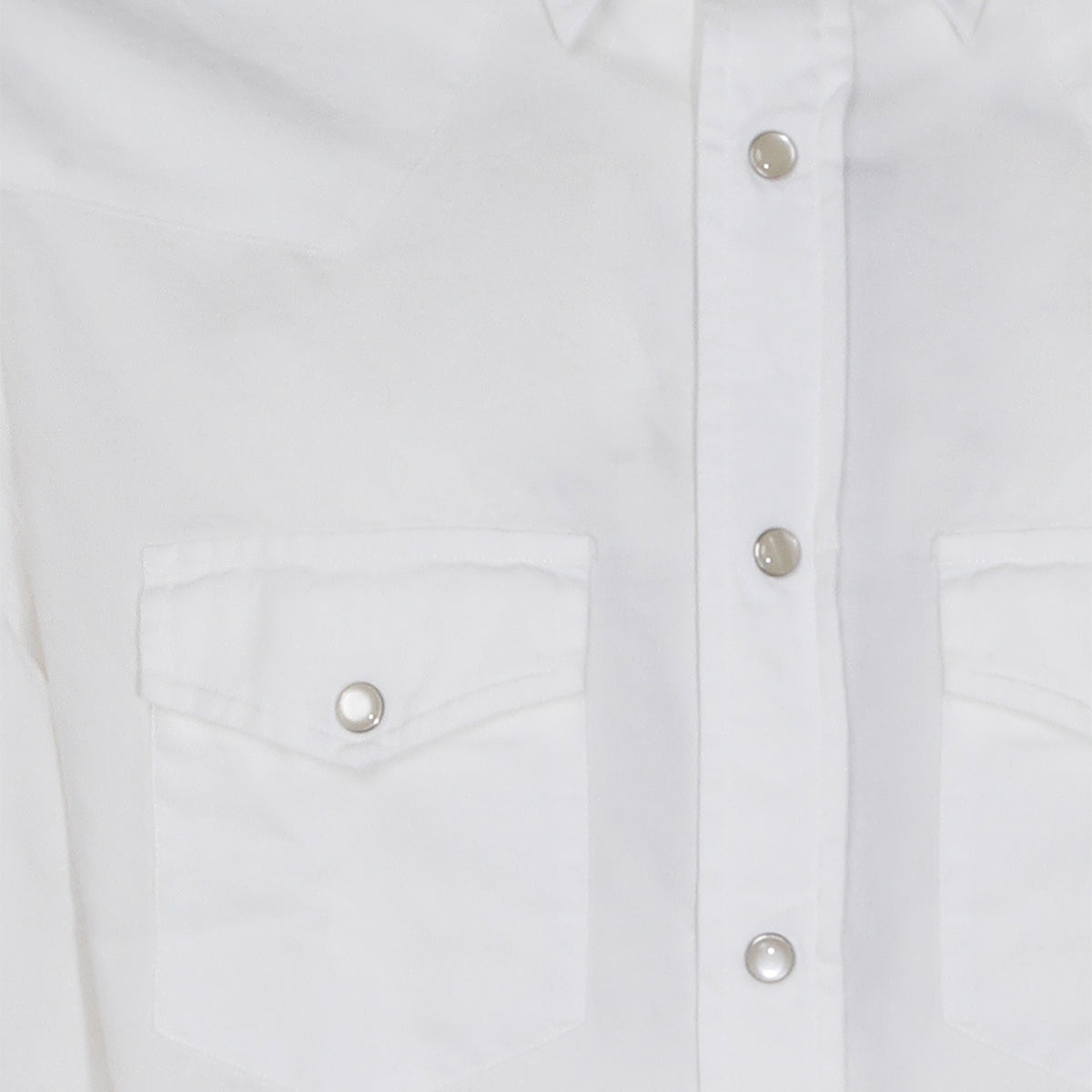Classic White Cotton Shirt with Button-down Front
