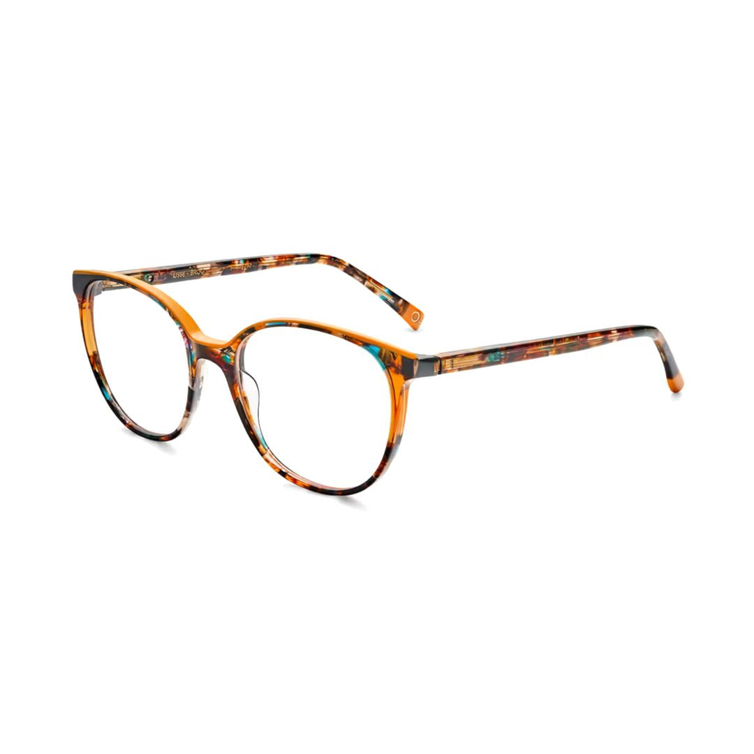 Lisse Rounded Cat-Eye Sunglasses with Tortoiseshell Pattern