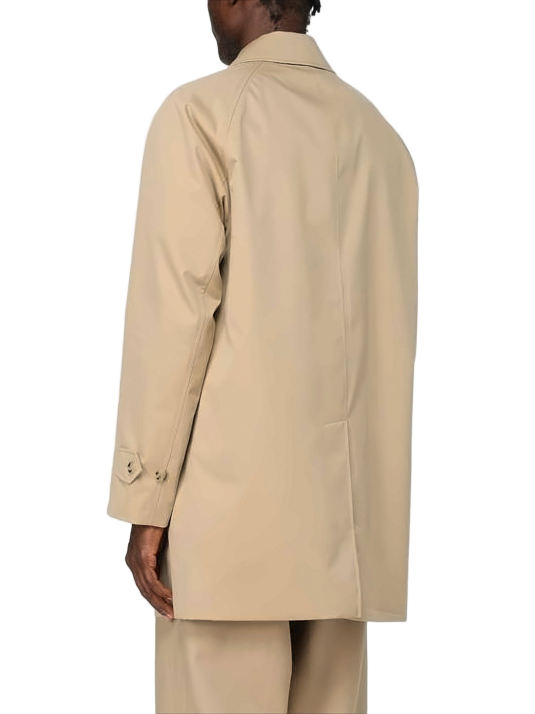 Classic Short Car Coat in Smooth Cotton Fabric