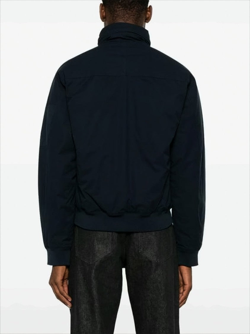 Padded Jacket With High Collar And Zippered Pockets
