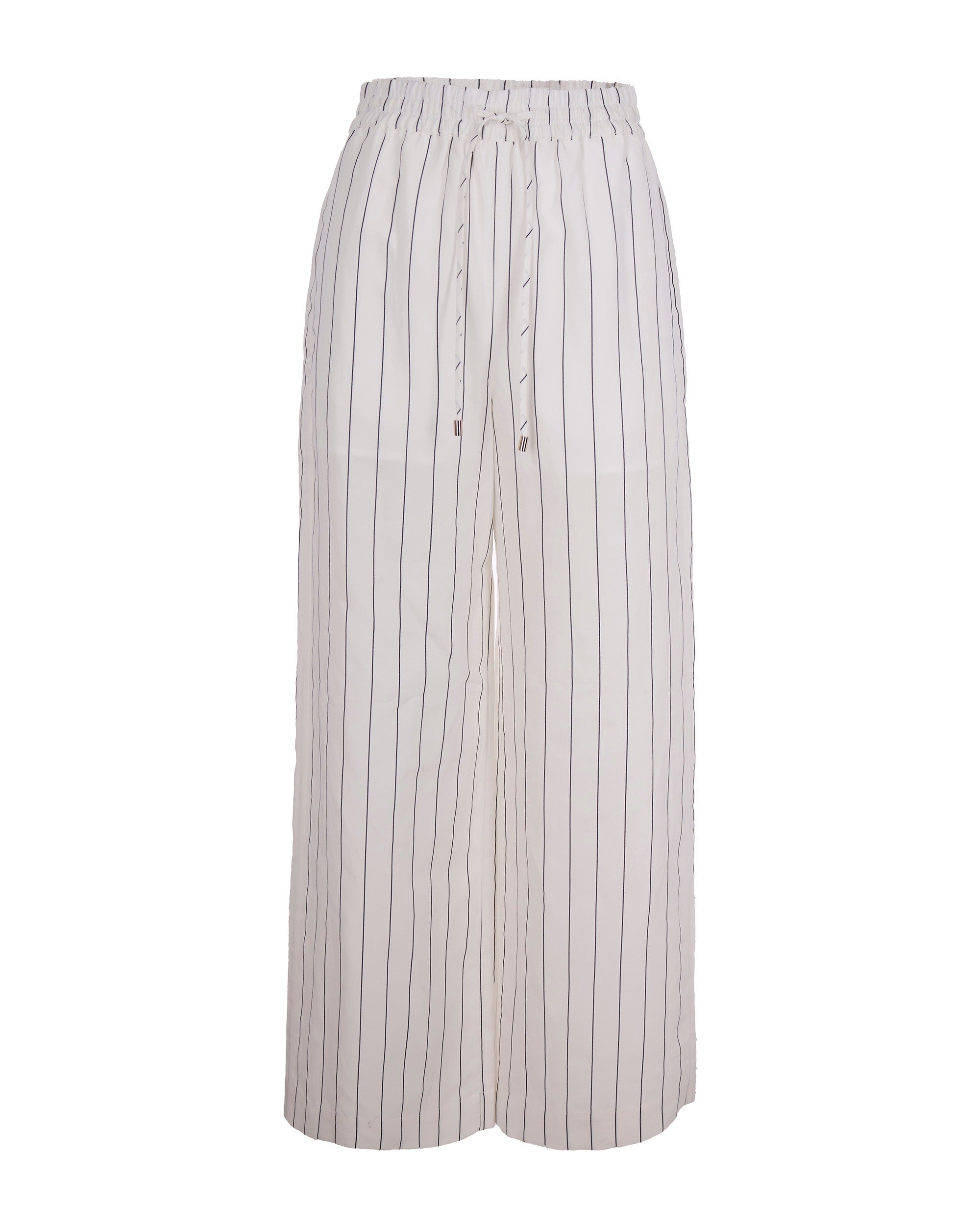 Pinstriped Lyocell Trousers