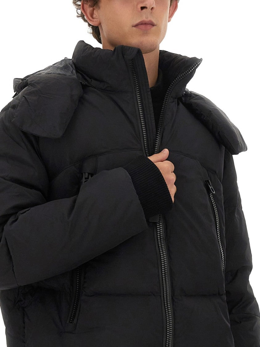 Oversized Jacket With High Collar