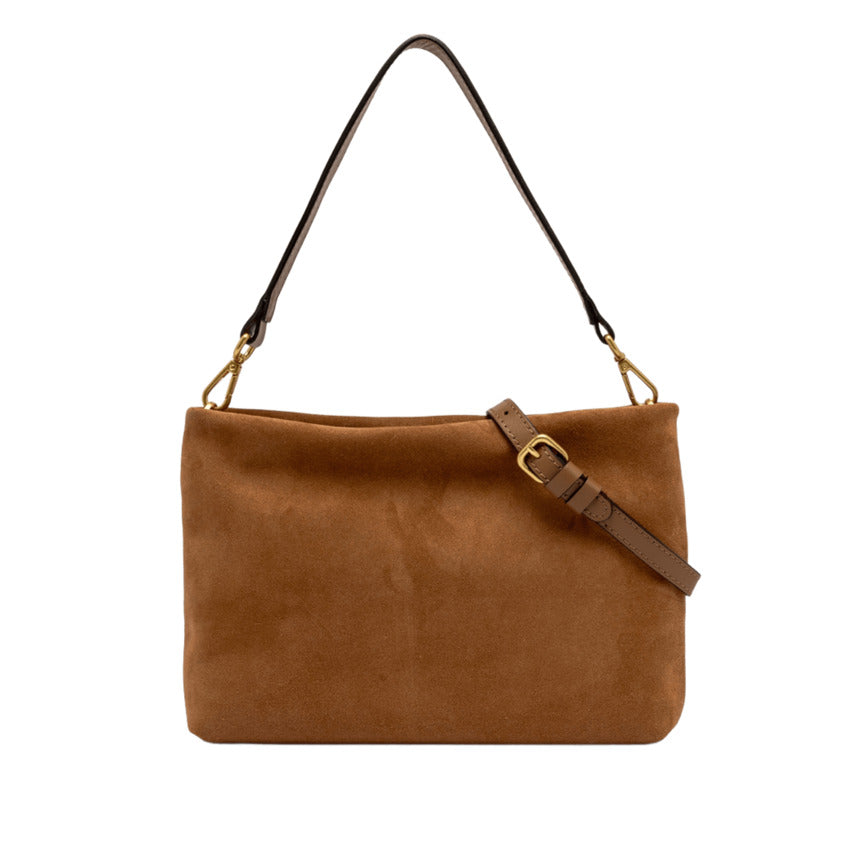 Rectangular Suede Handbag