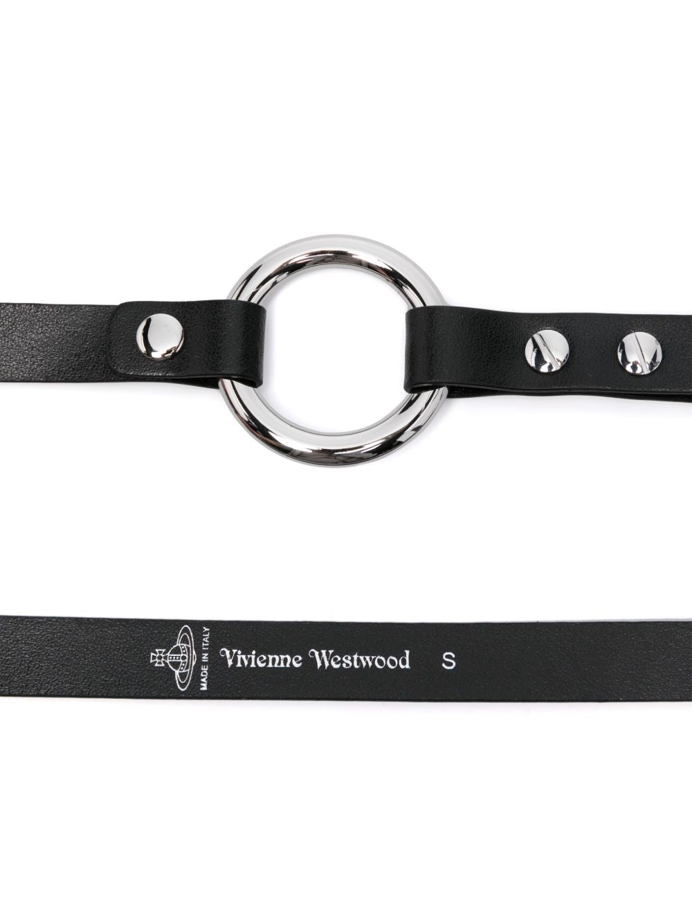 Multi-Strap Belt With Silver Ring Hardware