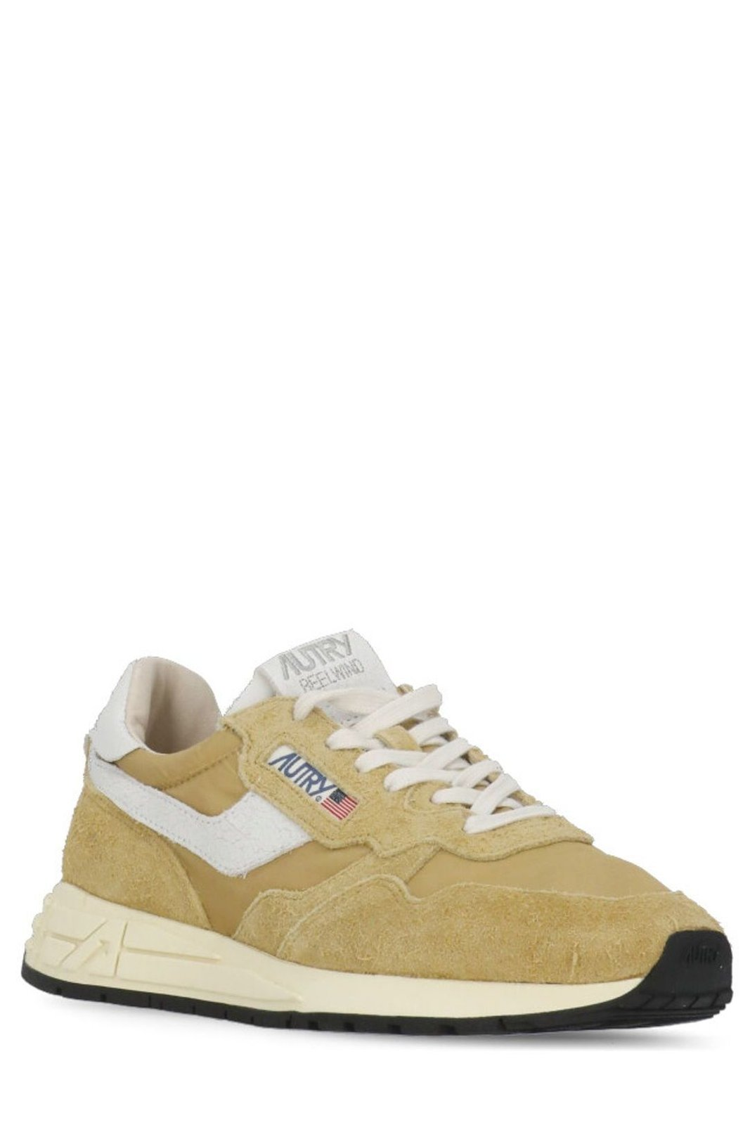 Textured Suede and Leather Low-Top Sneakers
