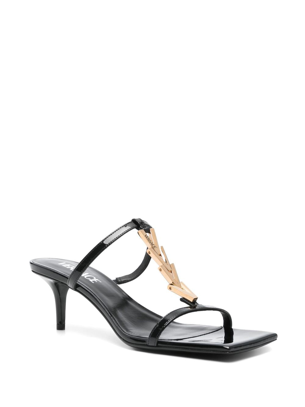 Black Sandals with Mid Heel