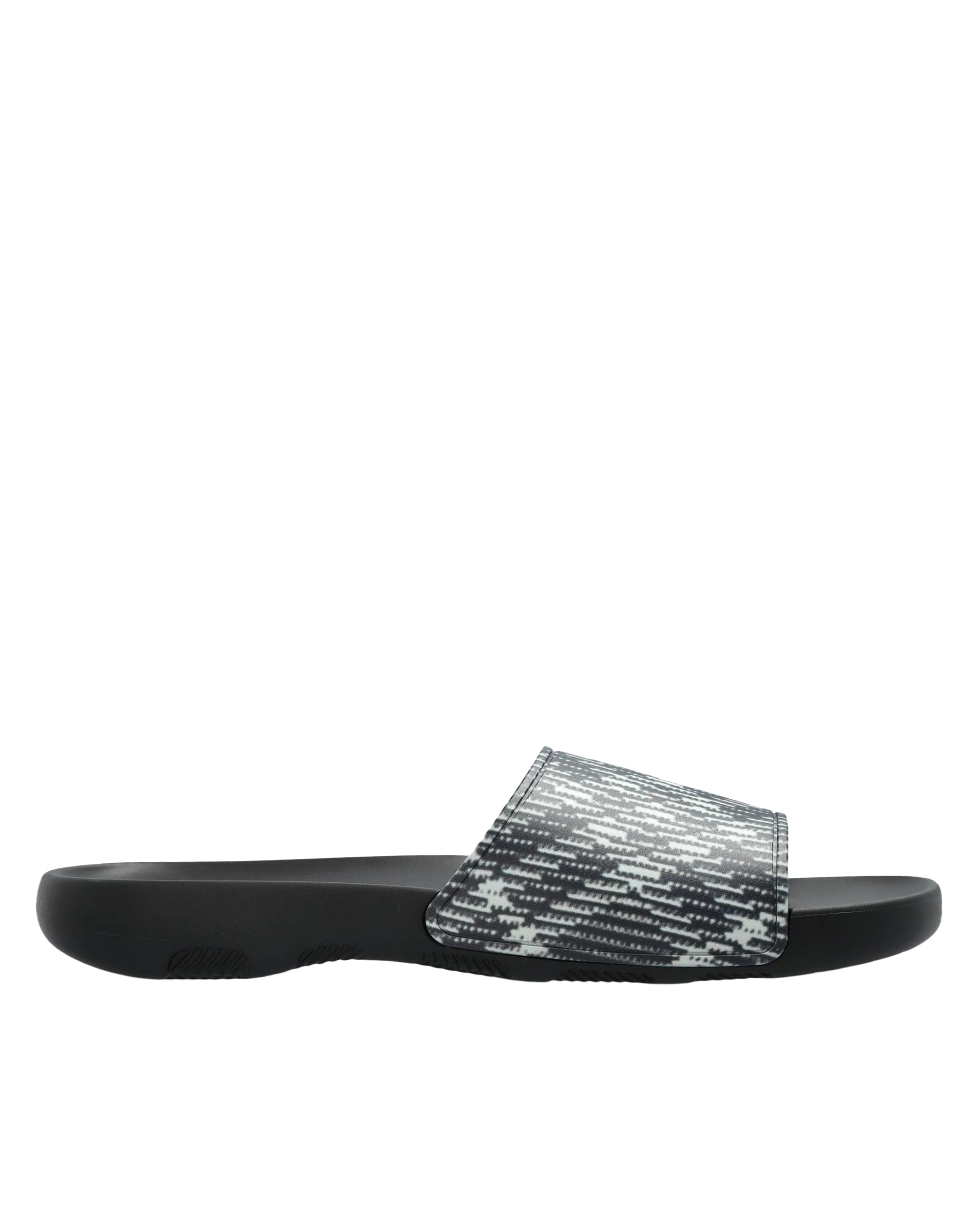 Textured Upper Black Mules