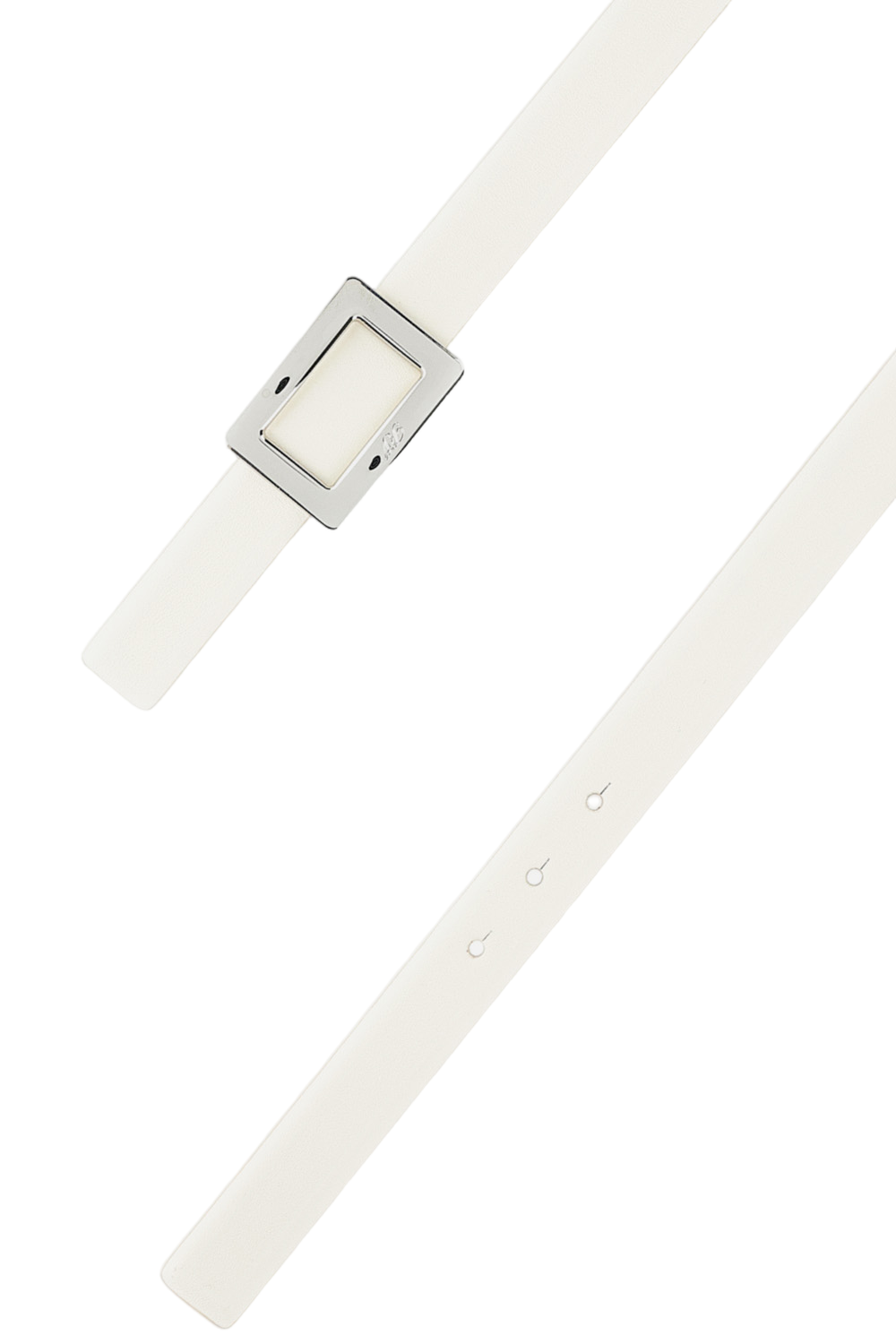 Sleek Narrow Belt With Distinctive Buckle