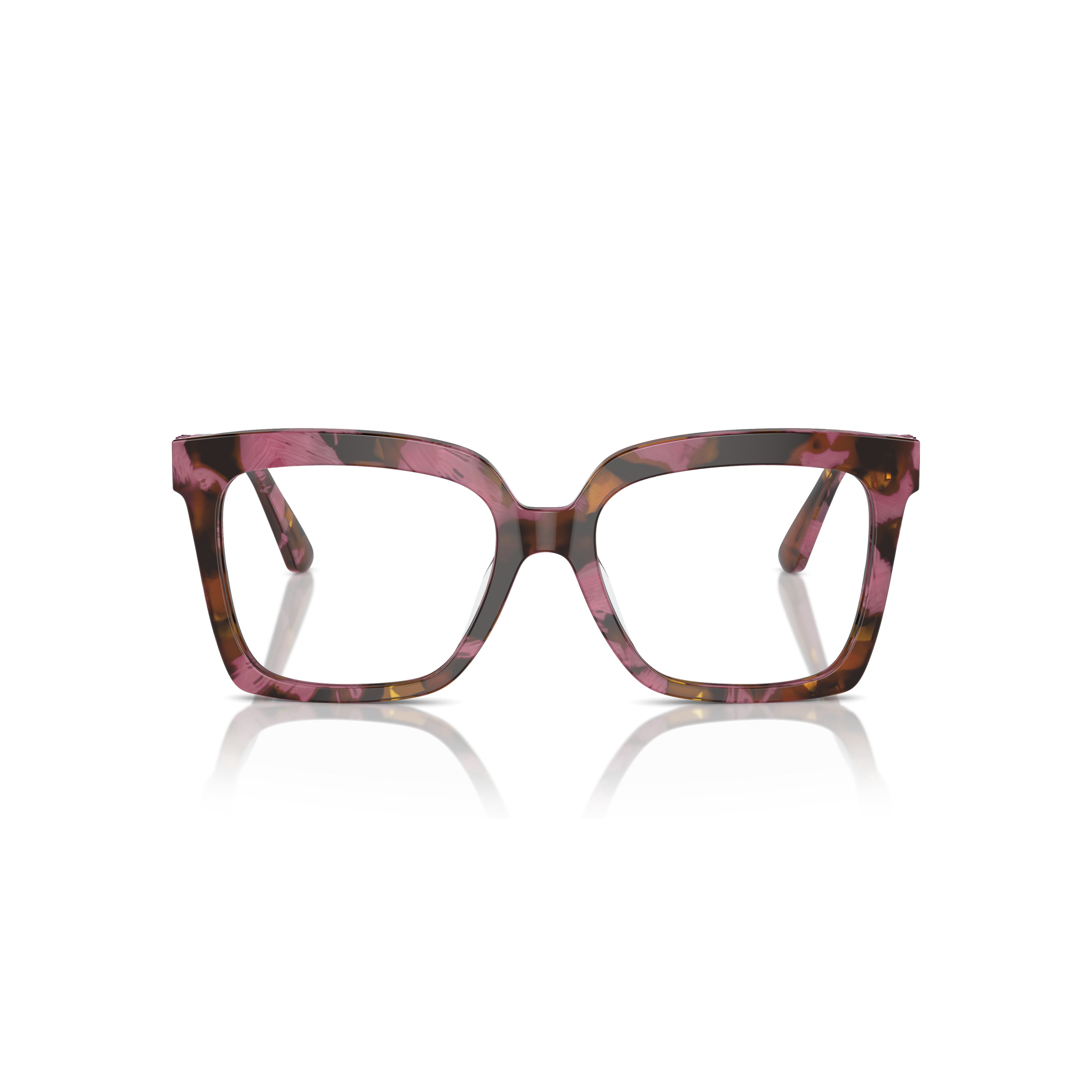 0mk4119u Oversized Square Frame Sunglasses with Marbled Pattern
