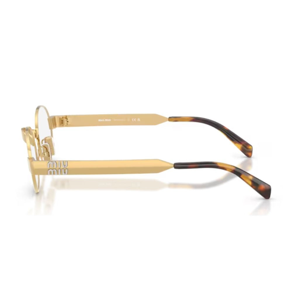 Oval Frame Sunglasses in Satin Gold-tone Metal