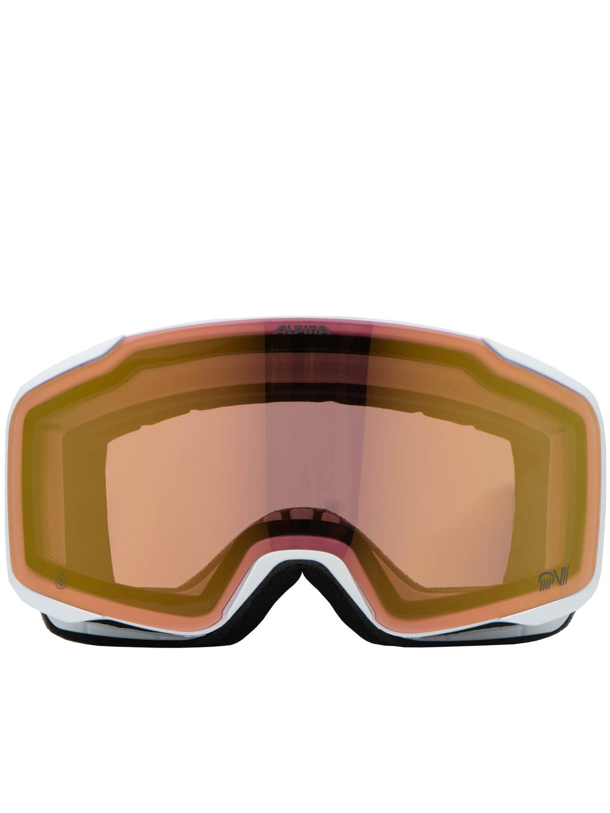 White Taos Qv Amber-Tinted Goggles
