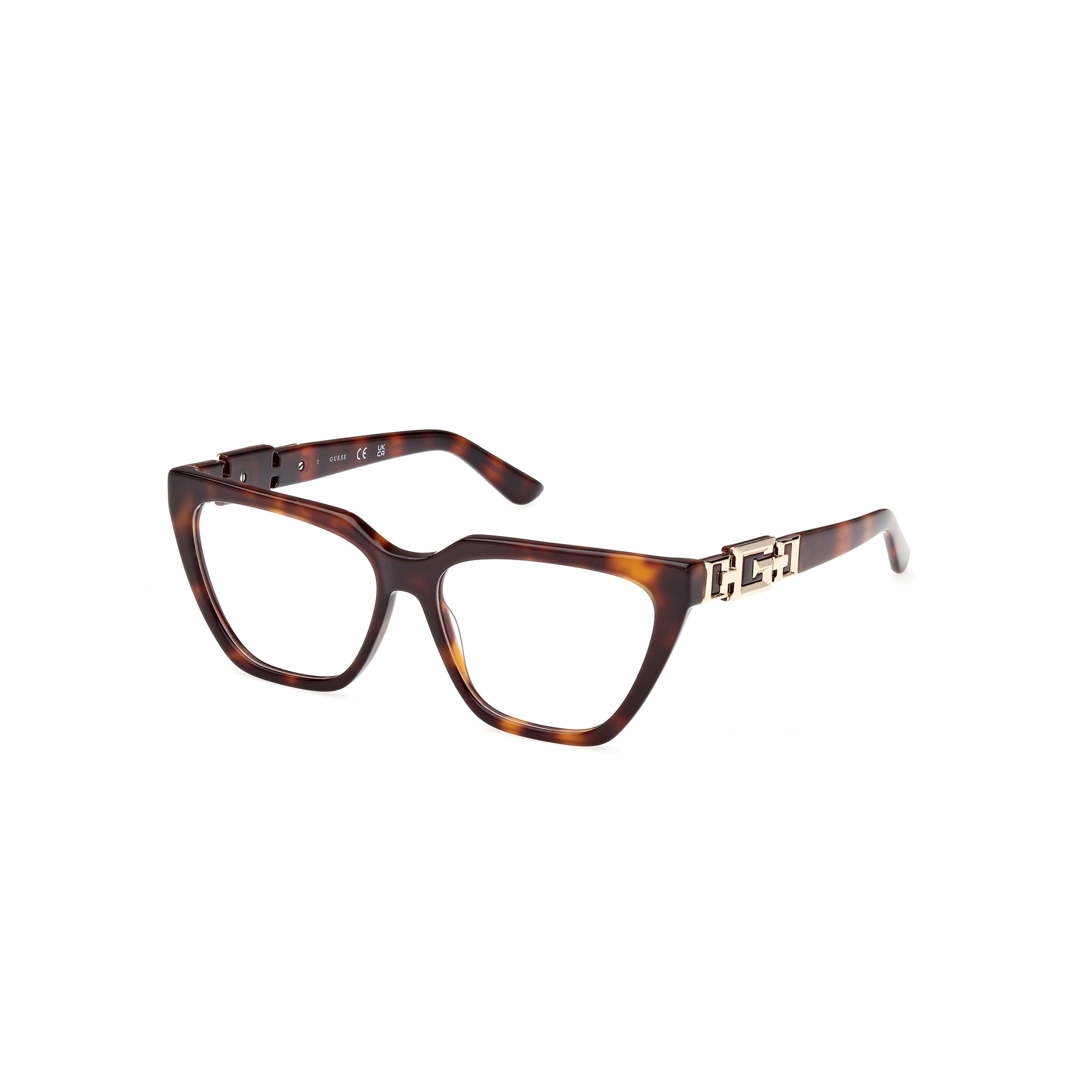 Gu2985 54052 Oversized Square Tortoiseshell Eyeglasses