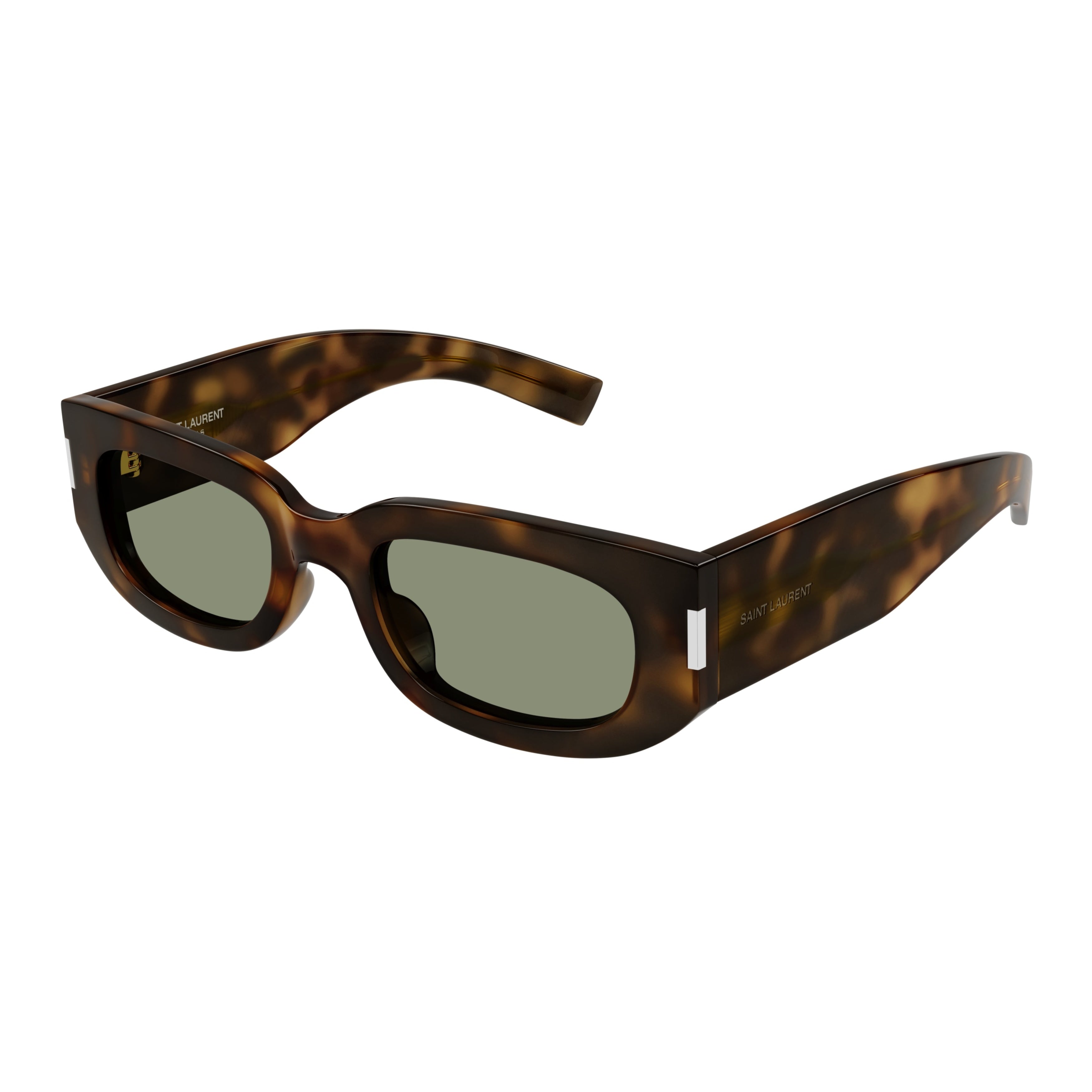 Sl 697 Rectangular Tortoiseshell Acetate Sunglasses