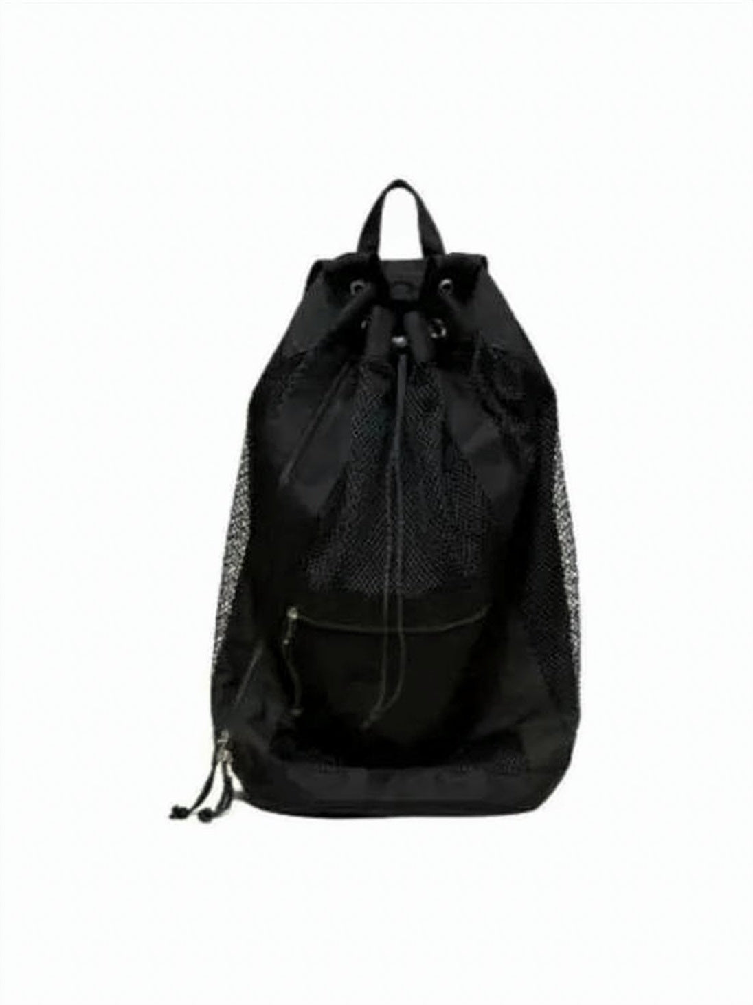 Nylon and Mesh Backpack with Drawstring Closure