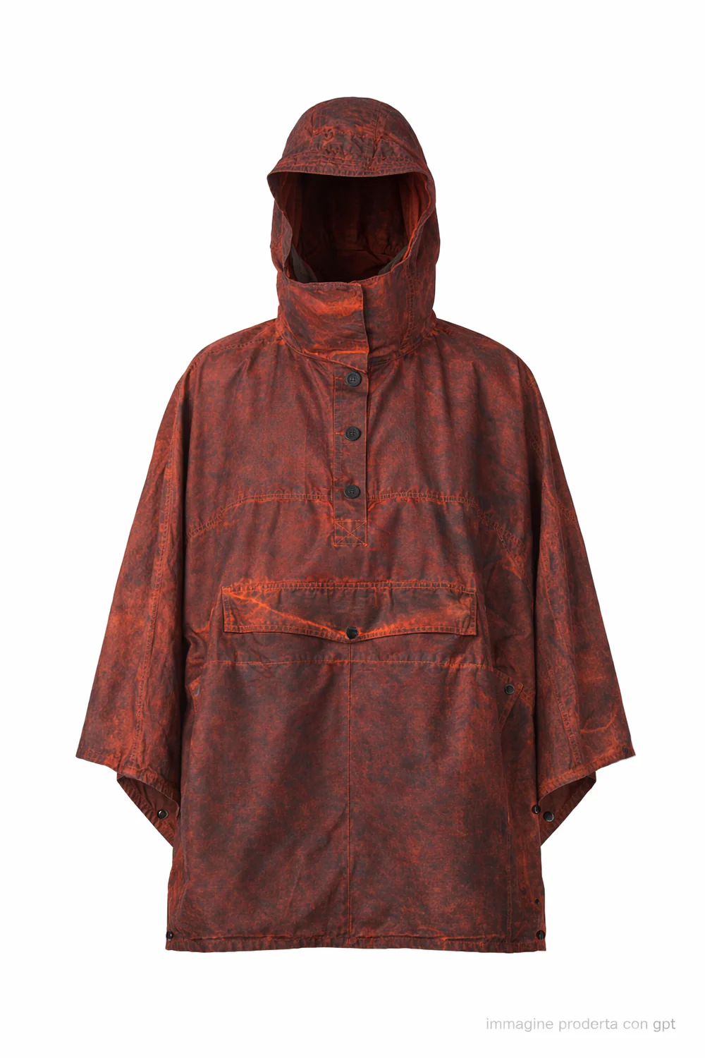 Resin Finished Hemp Garment Dyed Workwear Cape