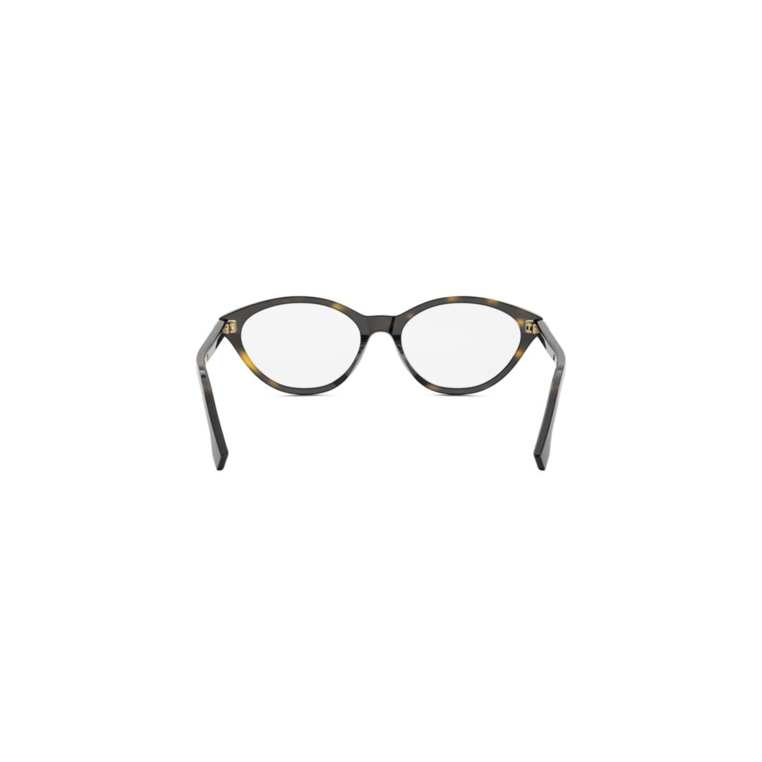 Fe50126i Rounded Tortoiseshell-Patterned Cat-Eye Eyeglasses