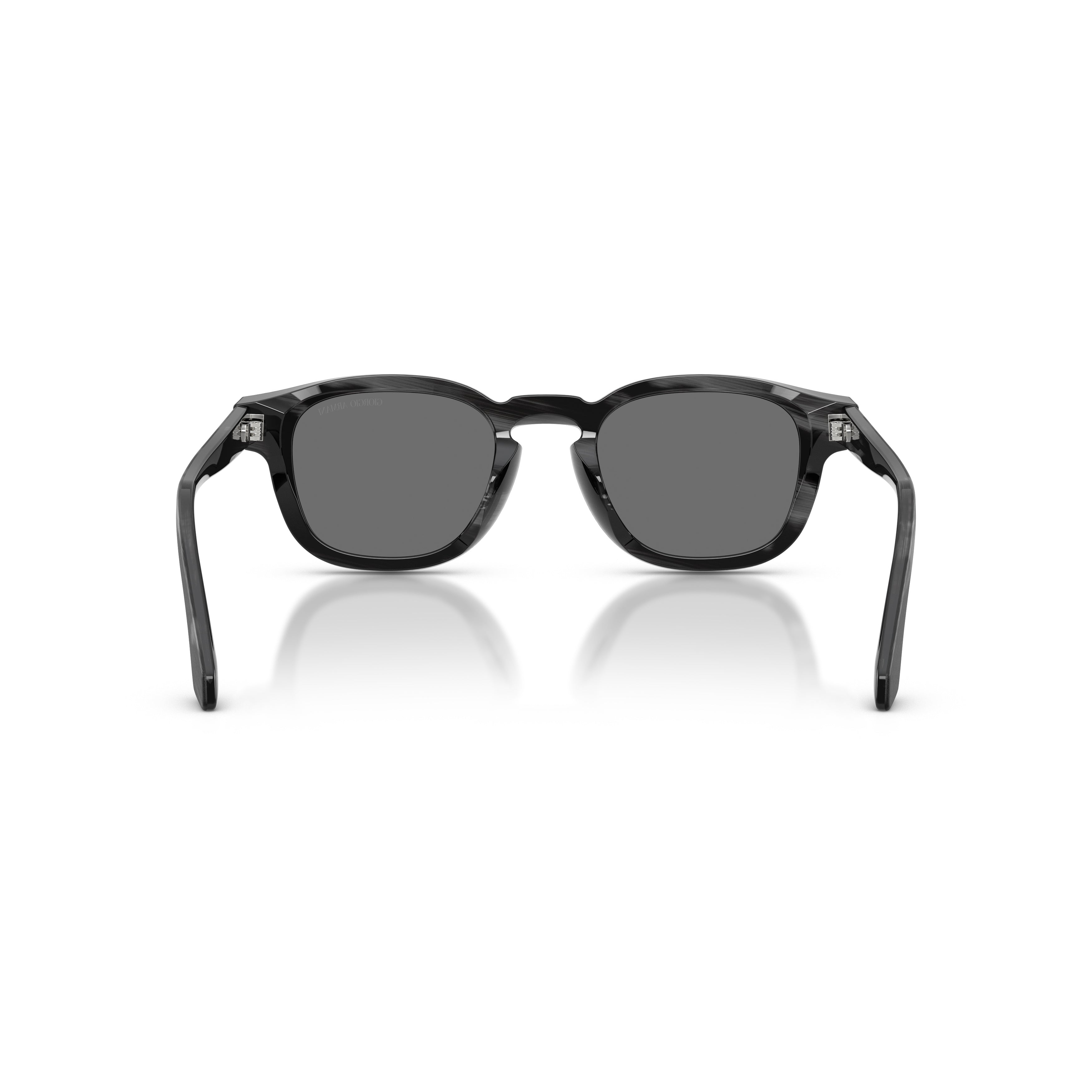 0ar8254u Rounded Square Acetate Sunglasses with Subtle Marbled Finish