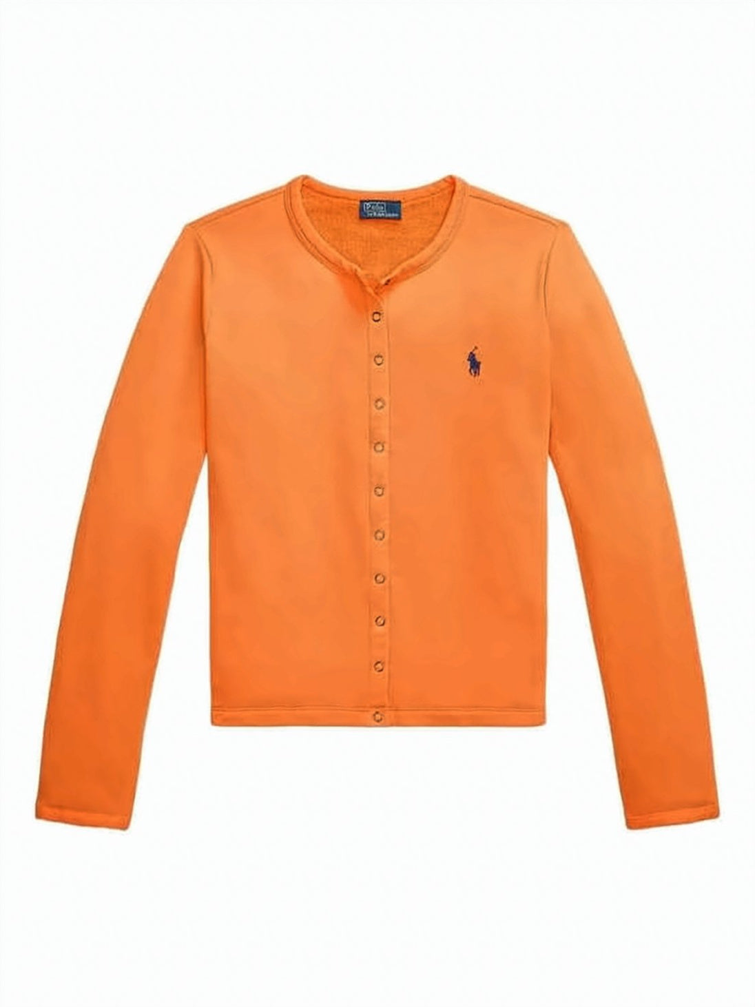Long-Sleeved Cardigan with Round Neckline