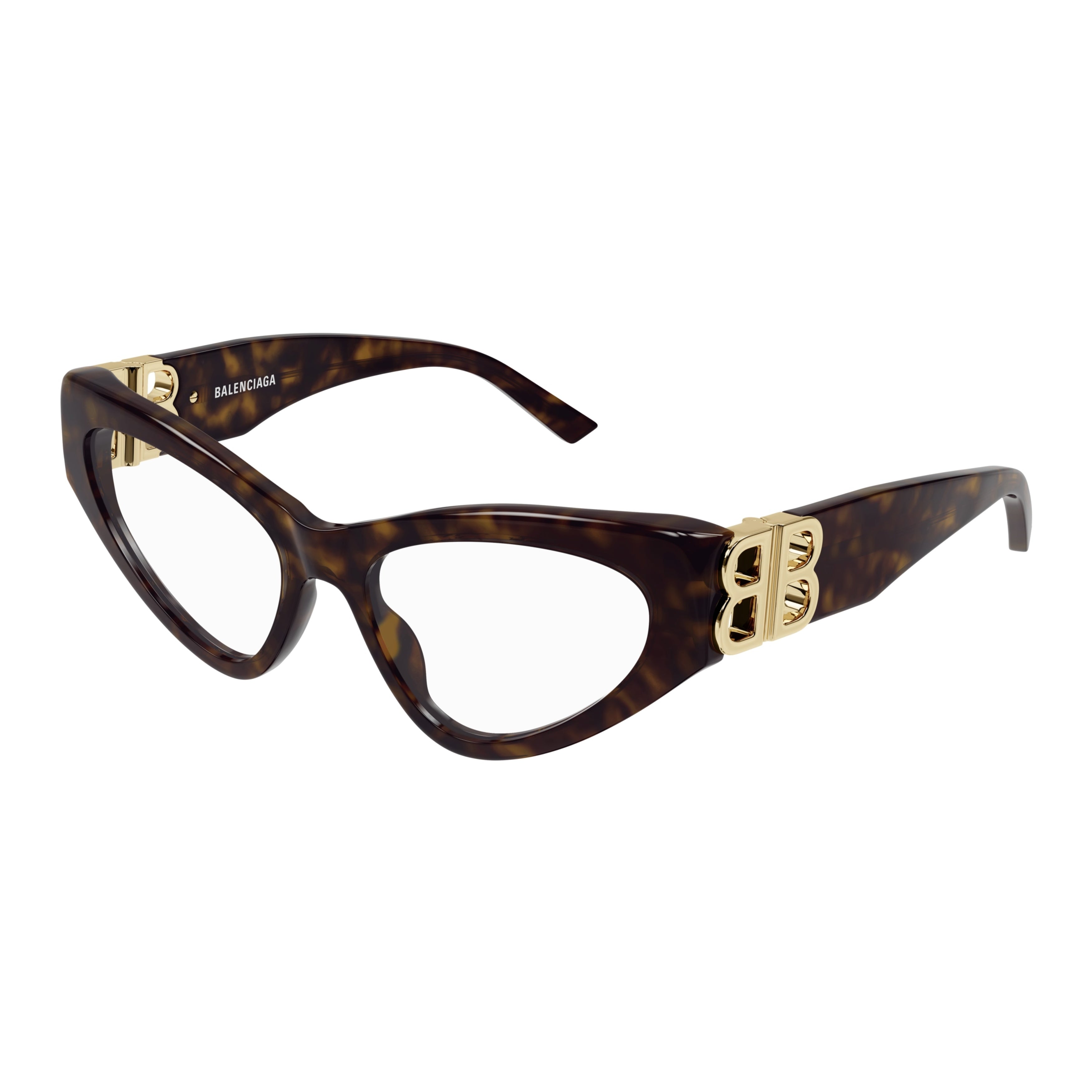 Bb0313o Bold Cat-Eye Sunglasses in Tortoiseshell