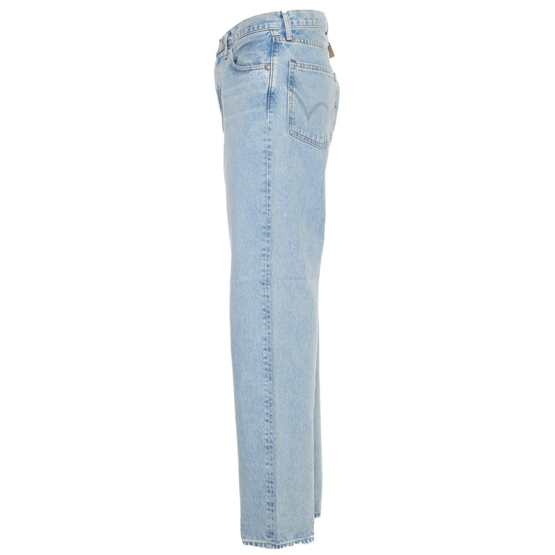 Loose-Fit Denim Jeans With Contrasting Embroidery