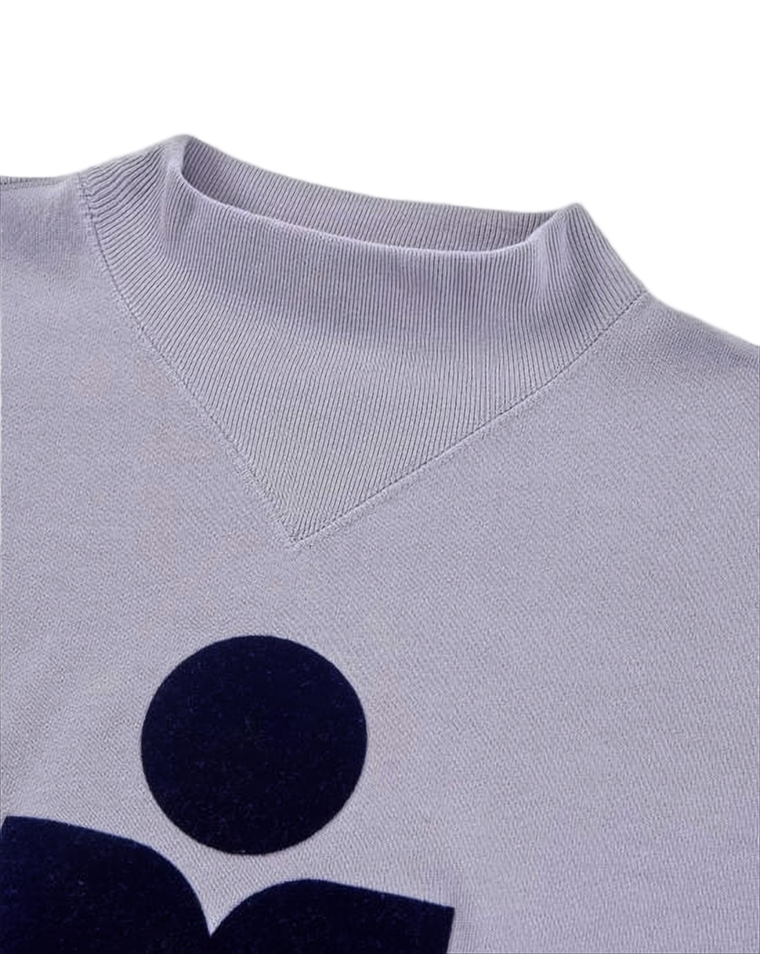 Relaxed-Fit Long-Sleeve Sweatshirt with Mock Neck
