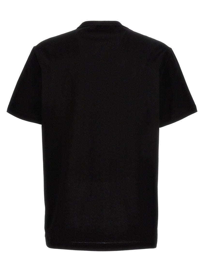 Graphic Embroidered Black T-Shirt