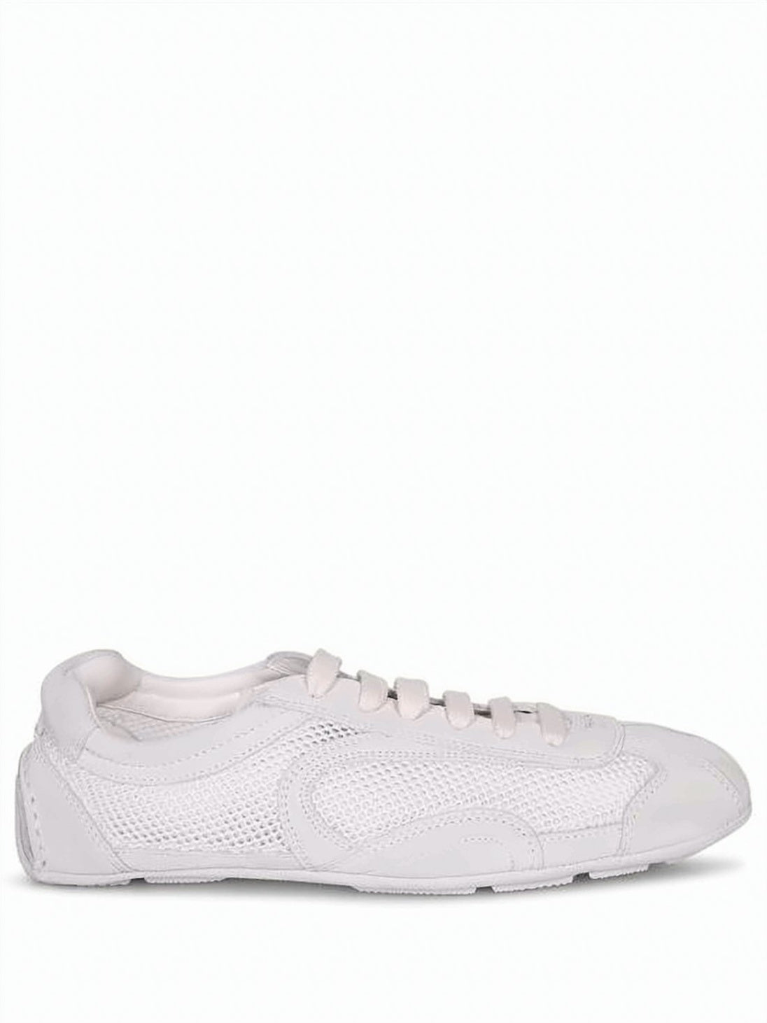 Low-Profile Suede And Mesh Sneakers