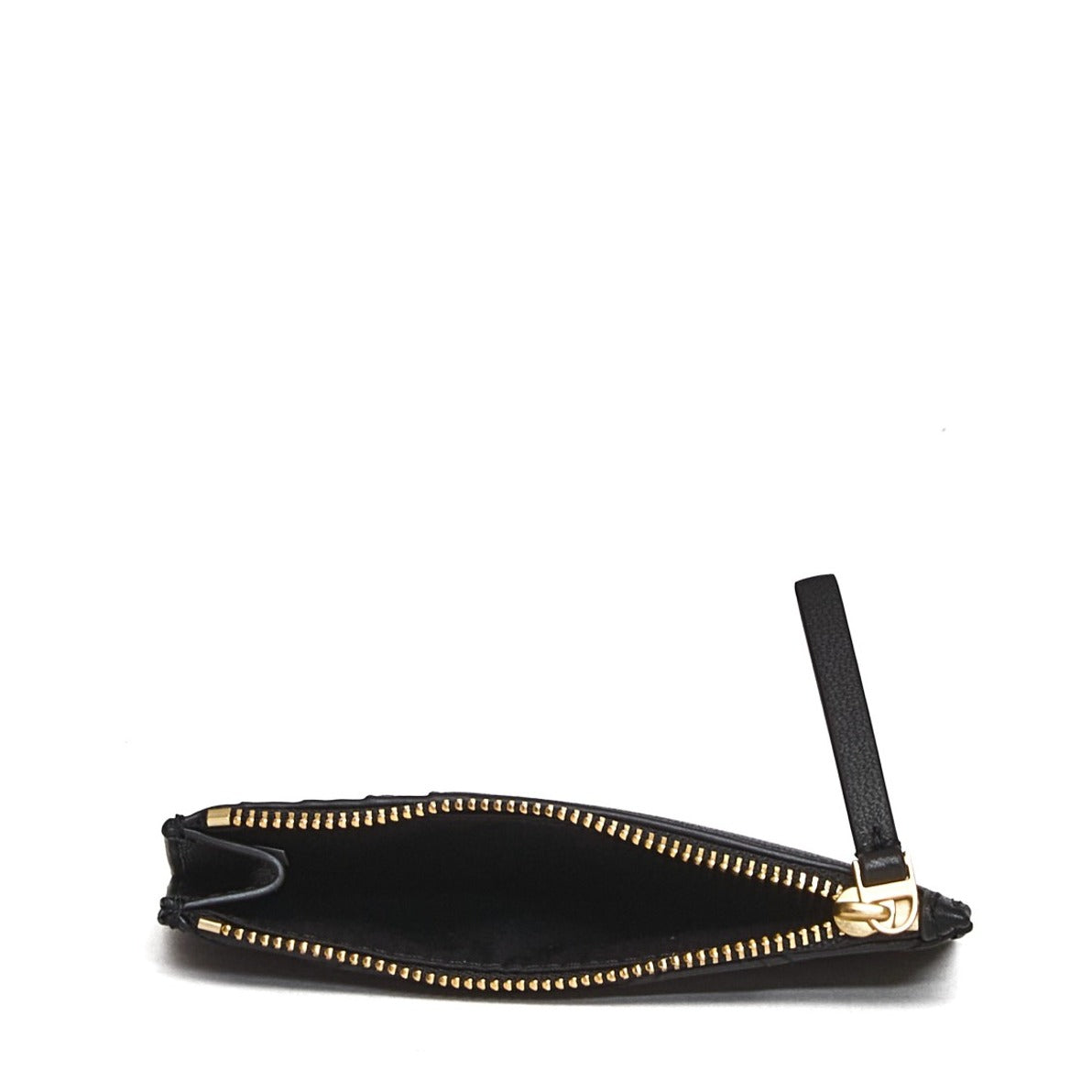 Quilted Nappa Leather Cardholder In Black