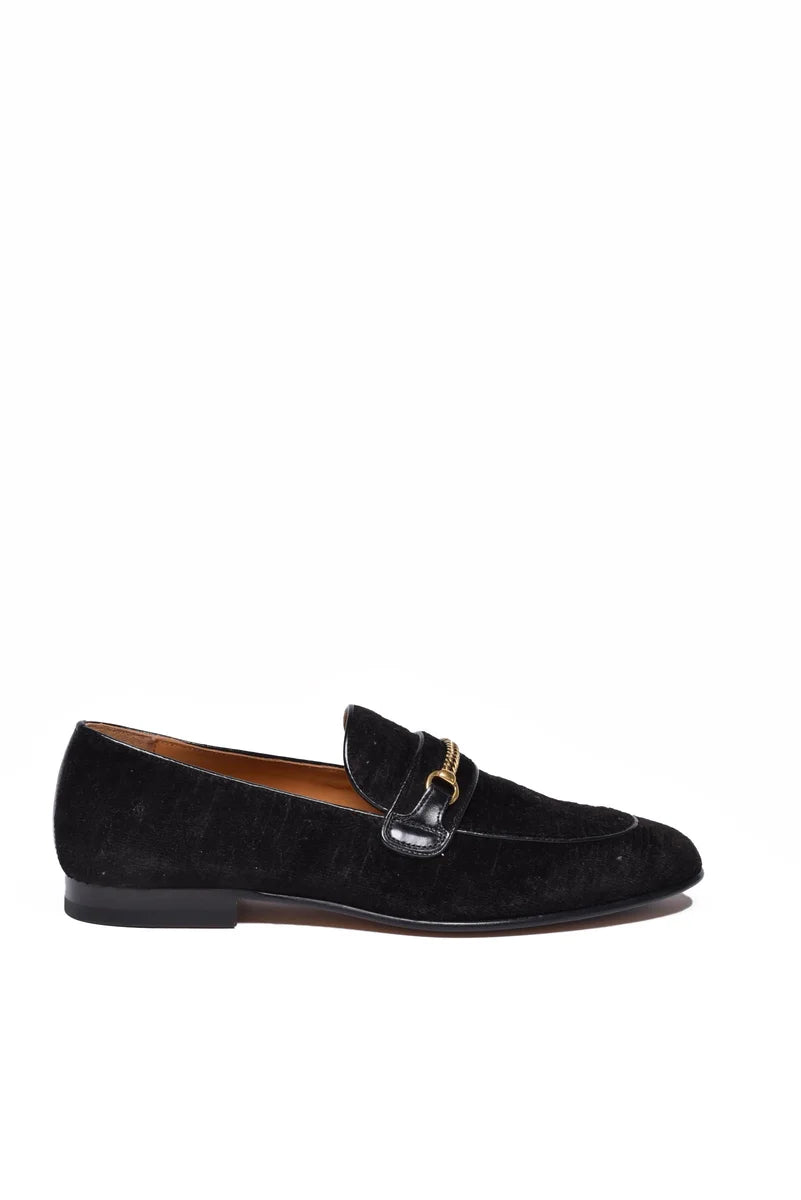 Suede Loafer - Black