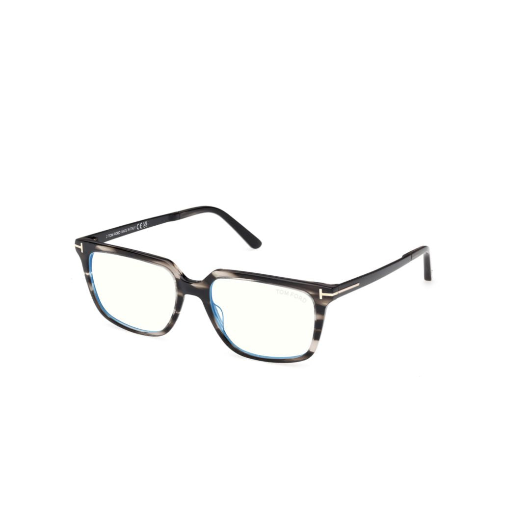 Ft6039-B Tortoiseshell Rectangular Frame Eyeglasses