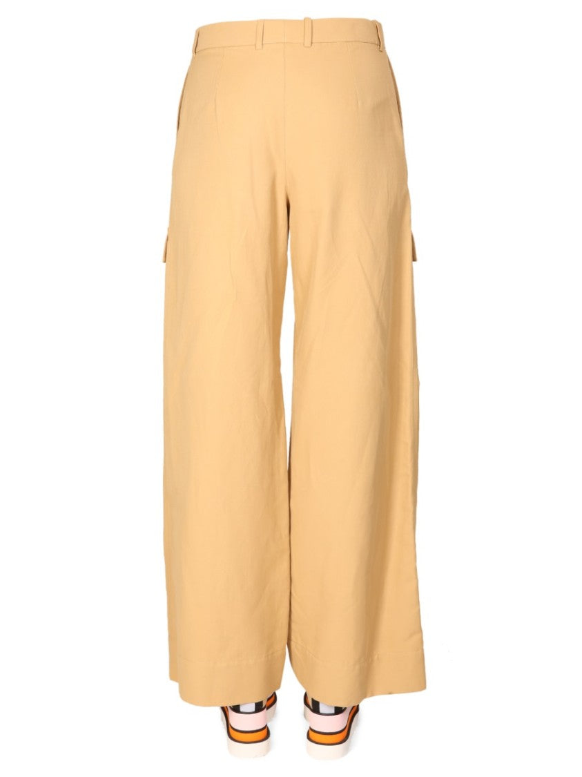 Relaxed Wide Leg Cargo Pants