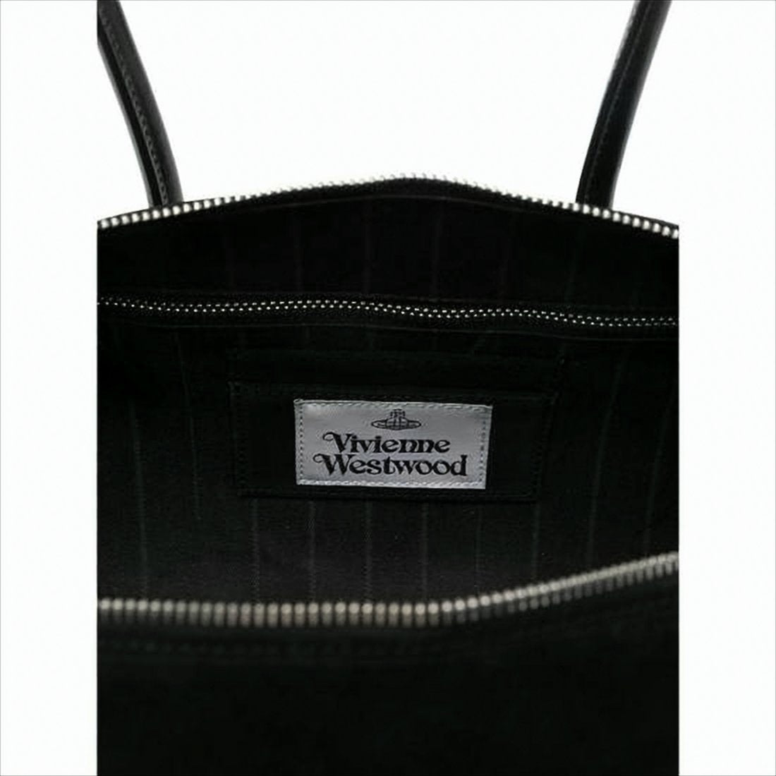 Structured Black Suede Tote Bag