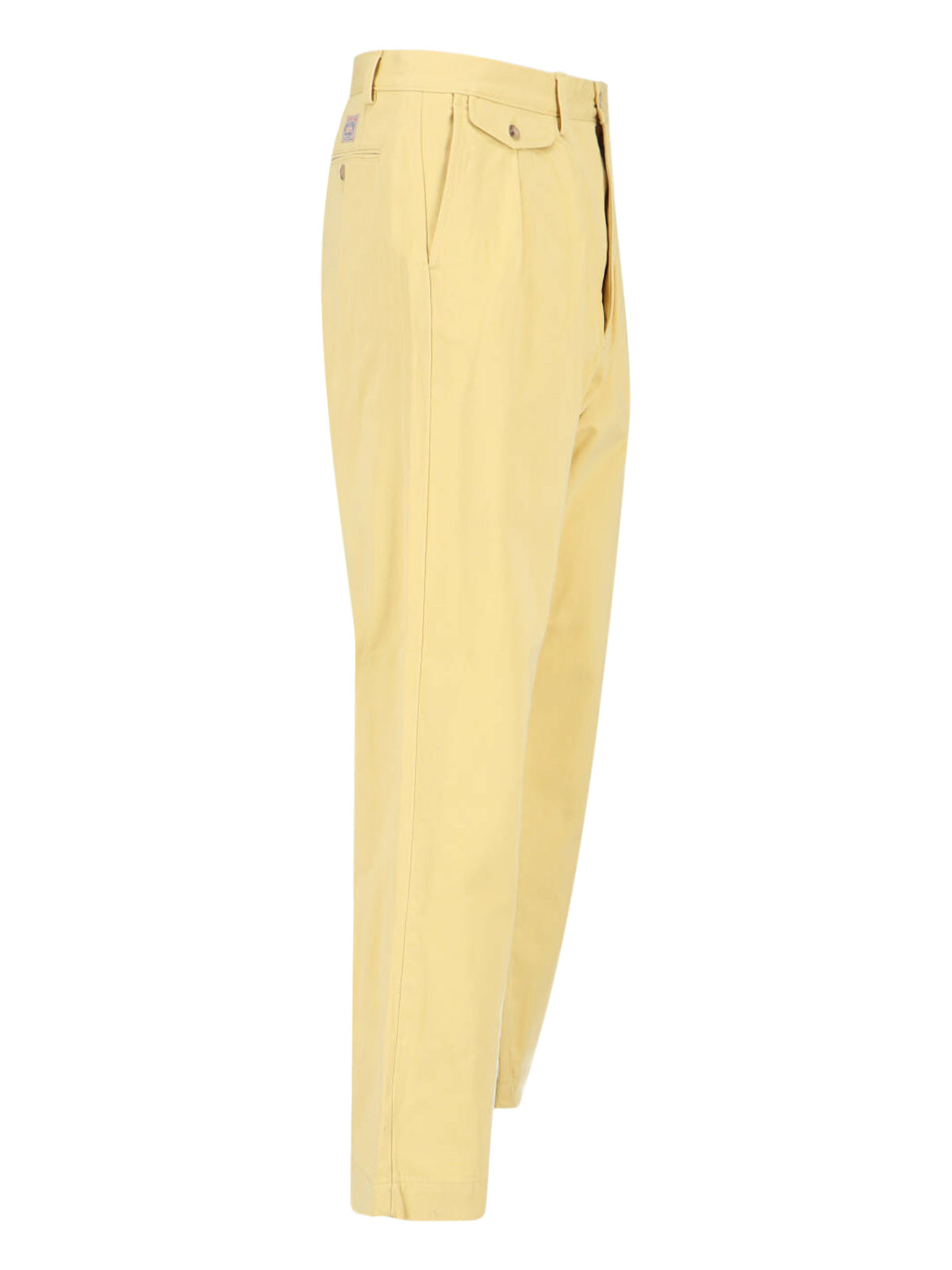 Straight-Leg Trousers In Vibrant Yellow