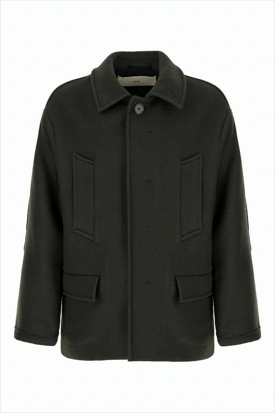 Textured Wool Oversized Peacoat