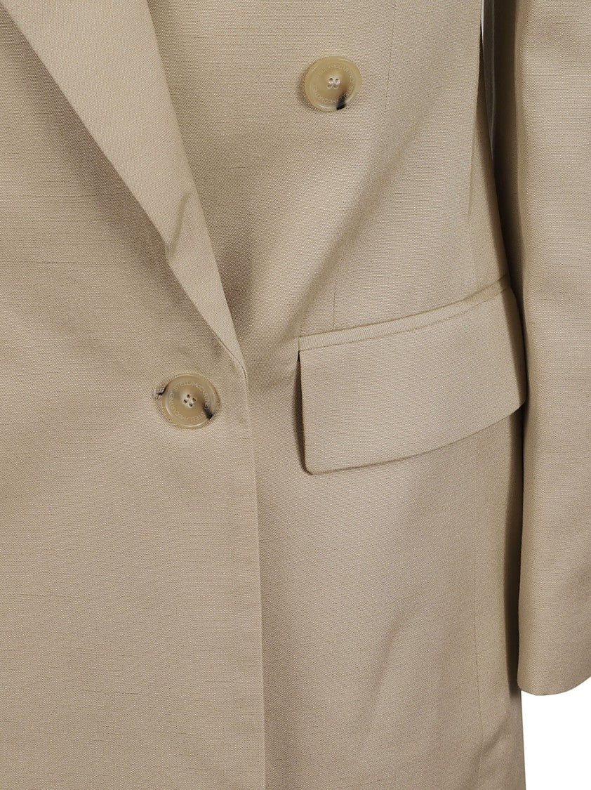 Double-Breasted Tailored Blazer With Structured Silhouette
