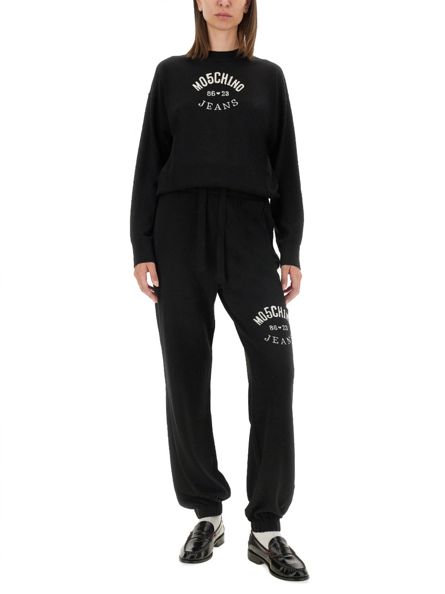 Relaxed Fit Jersey With Bold Logo Print