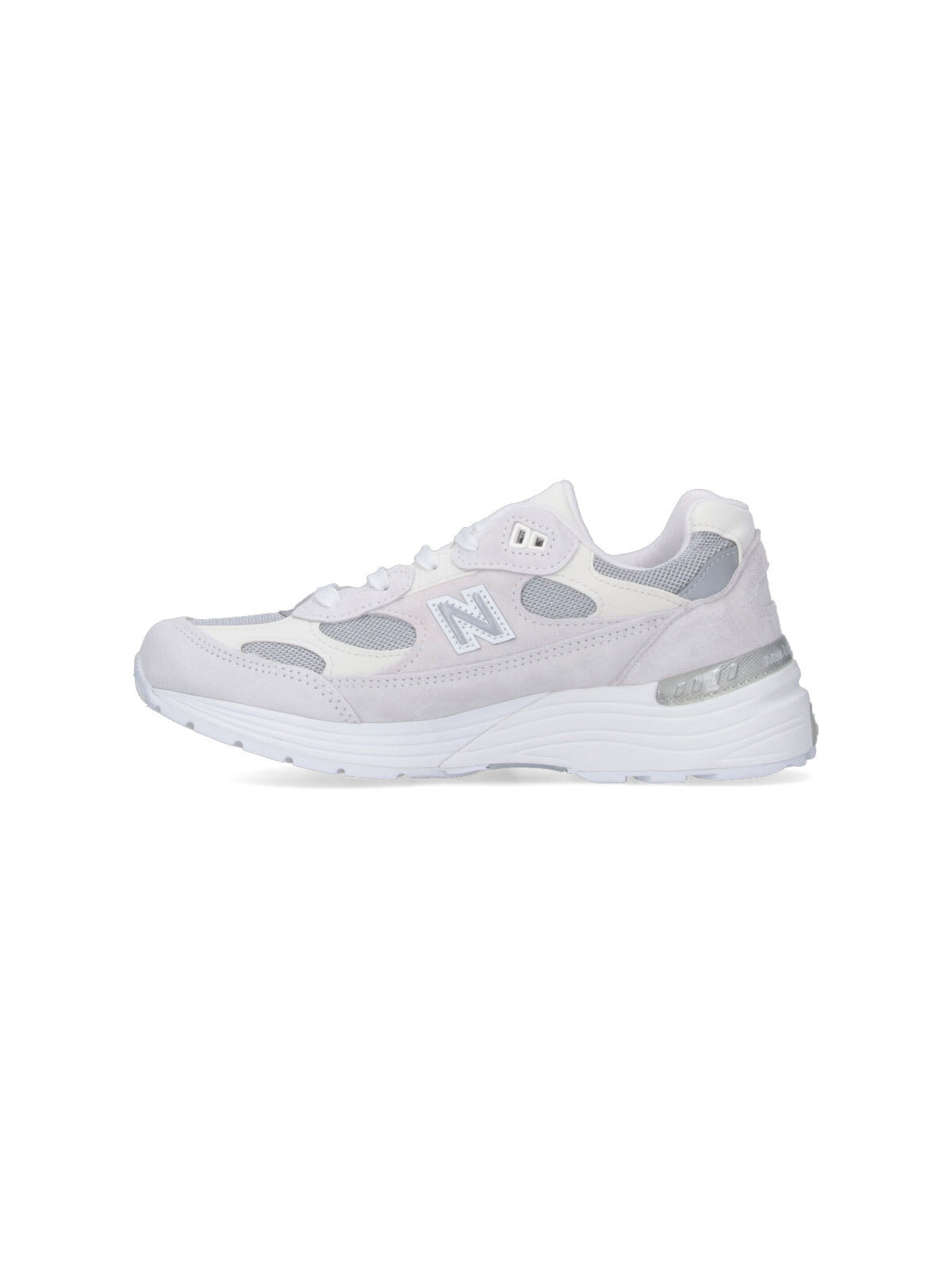 Low-Top Sneakers With Textured Grey Upper And White Midsole