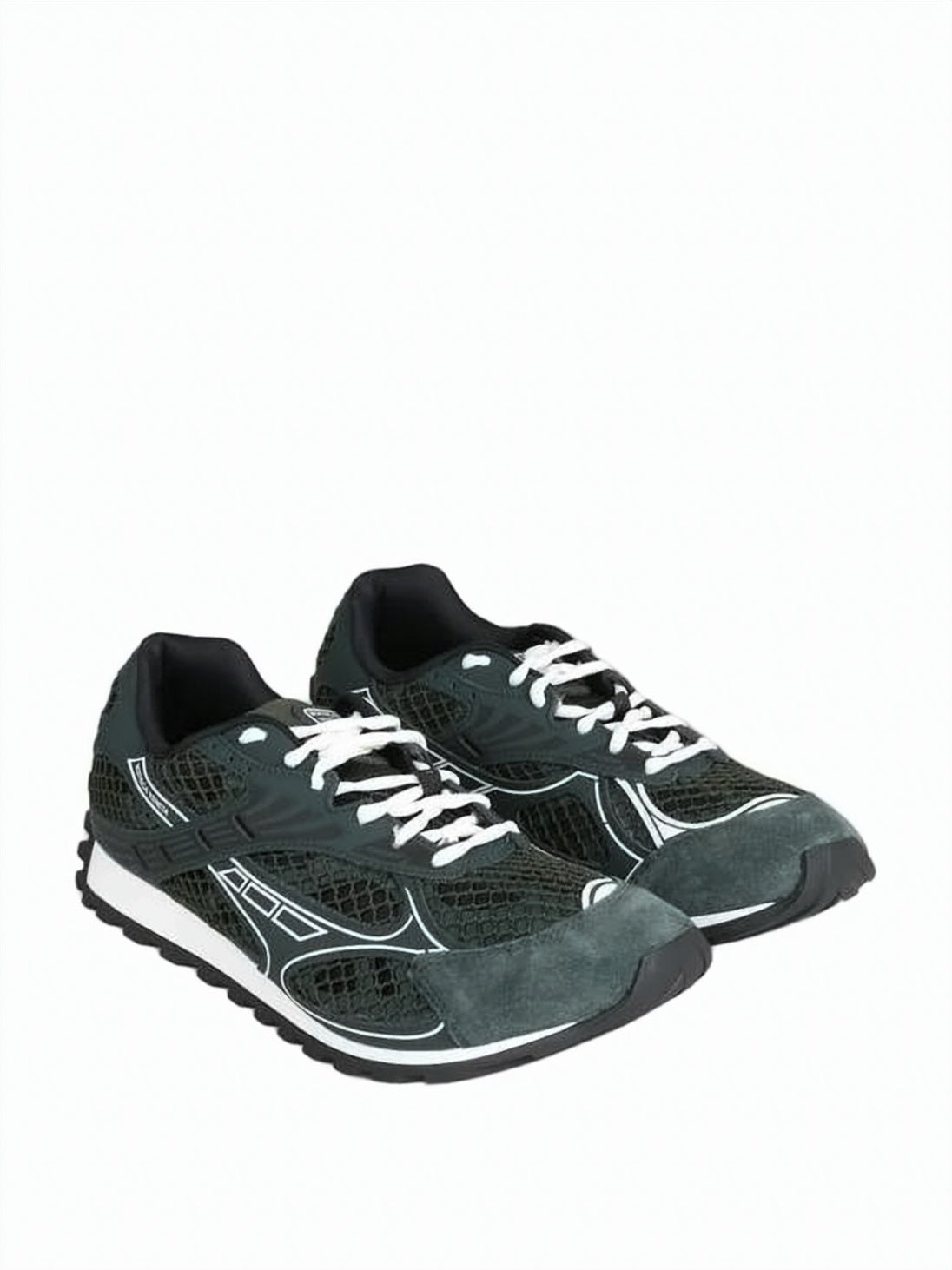 Low Profile Sneakers with Suede Overlays