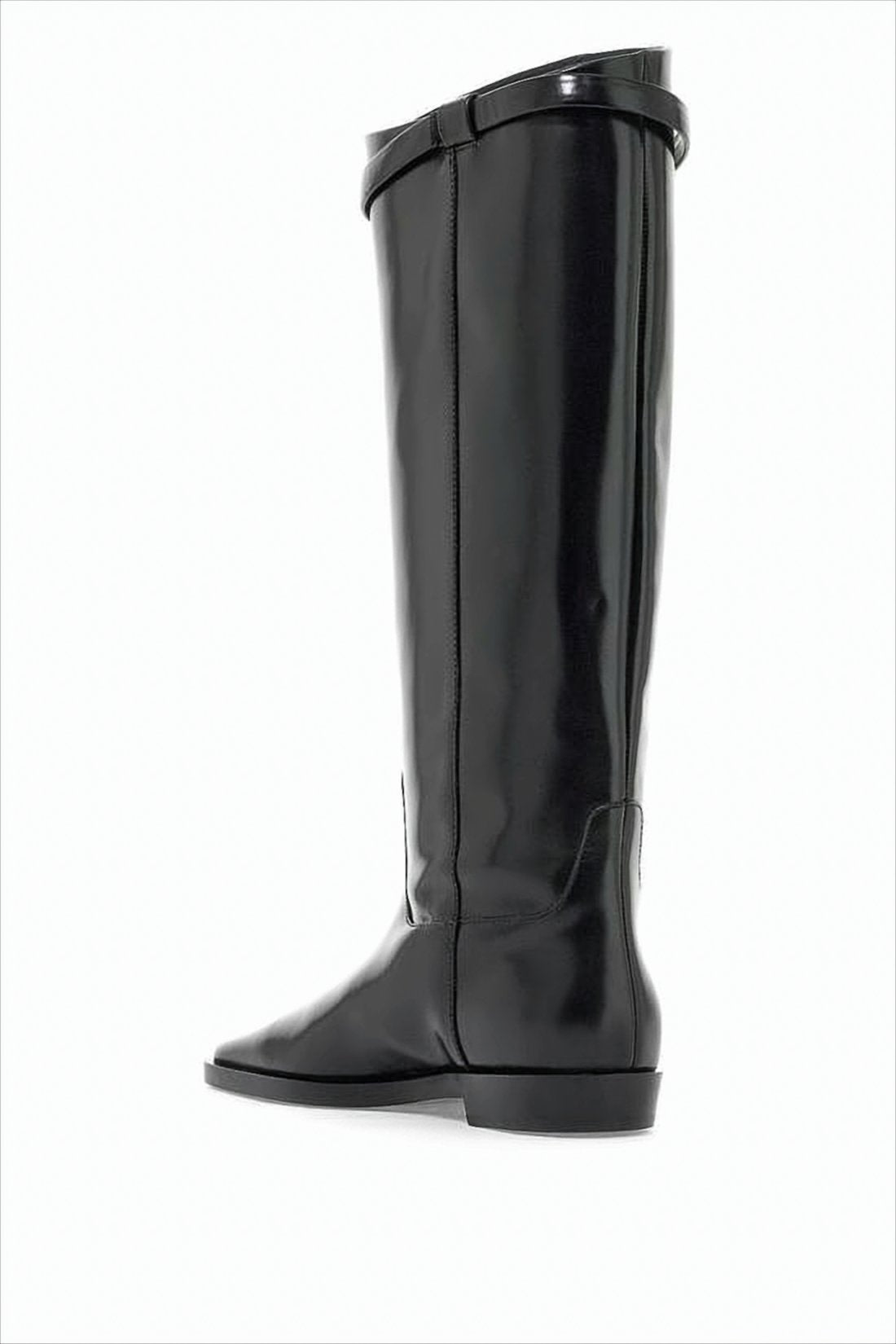 Tall Black Leather Boots