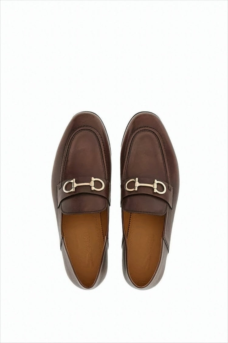 Polished Calfskin Leather Loafers