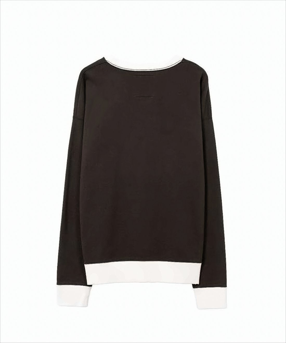 Long-Sleeve T-Shirt with Abstract Graphic Design