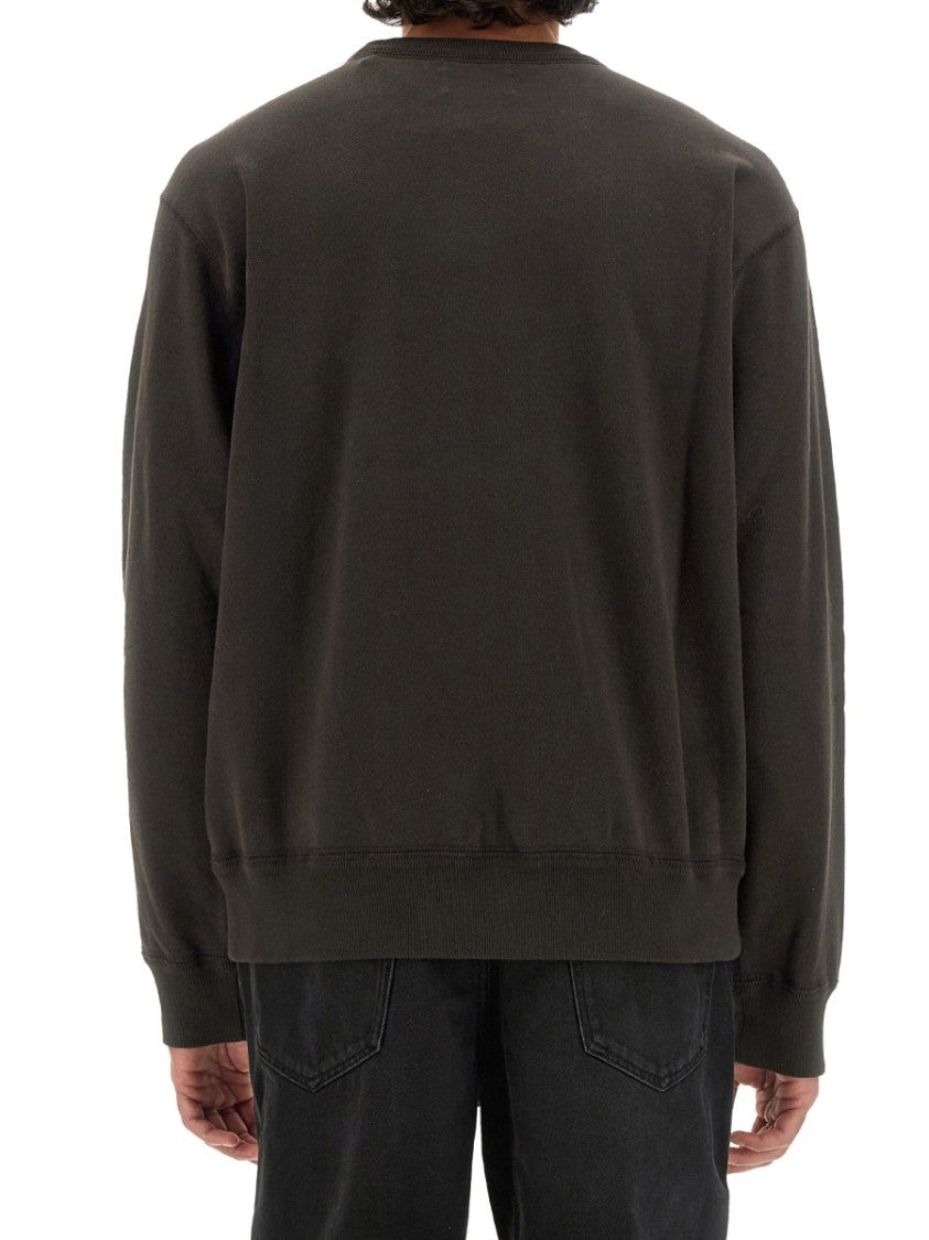 Relaxed-Fit Black Sweatshirt With Subtle Logo