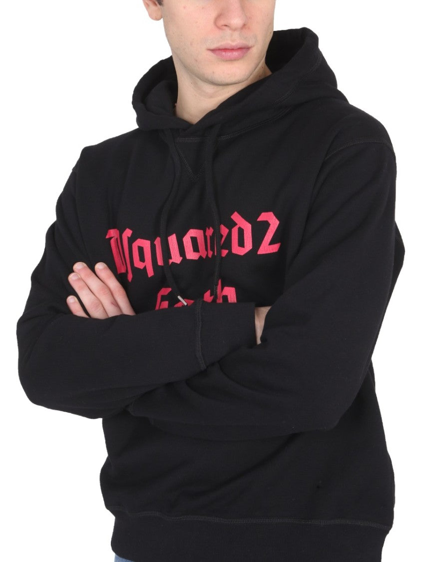 Relaxed-Cut Hooded Sweatshirt