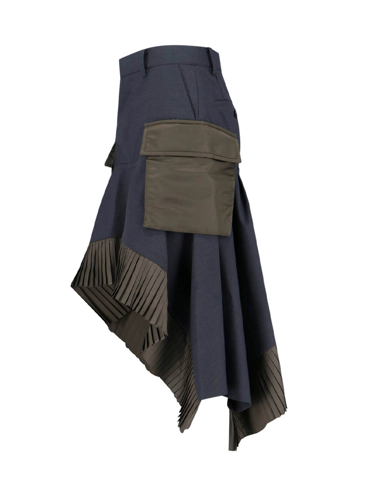 Versatile Grey Skirt With Smooth Texture And Elegant Silhouette
