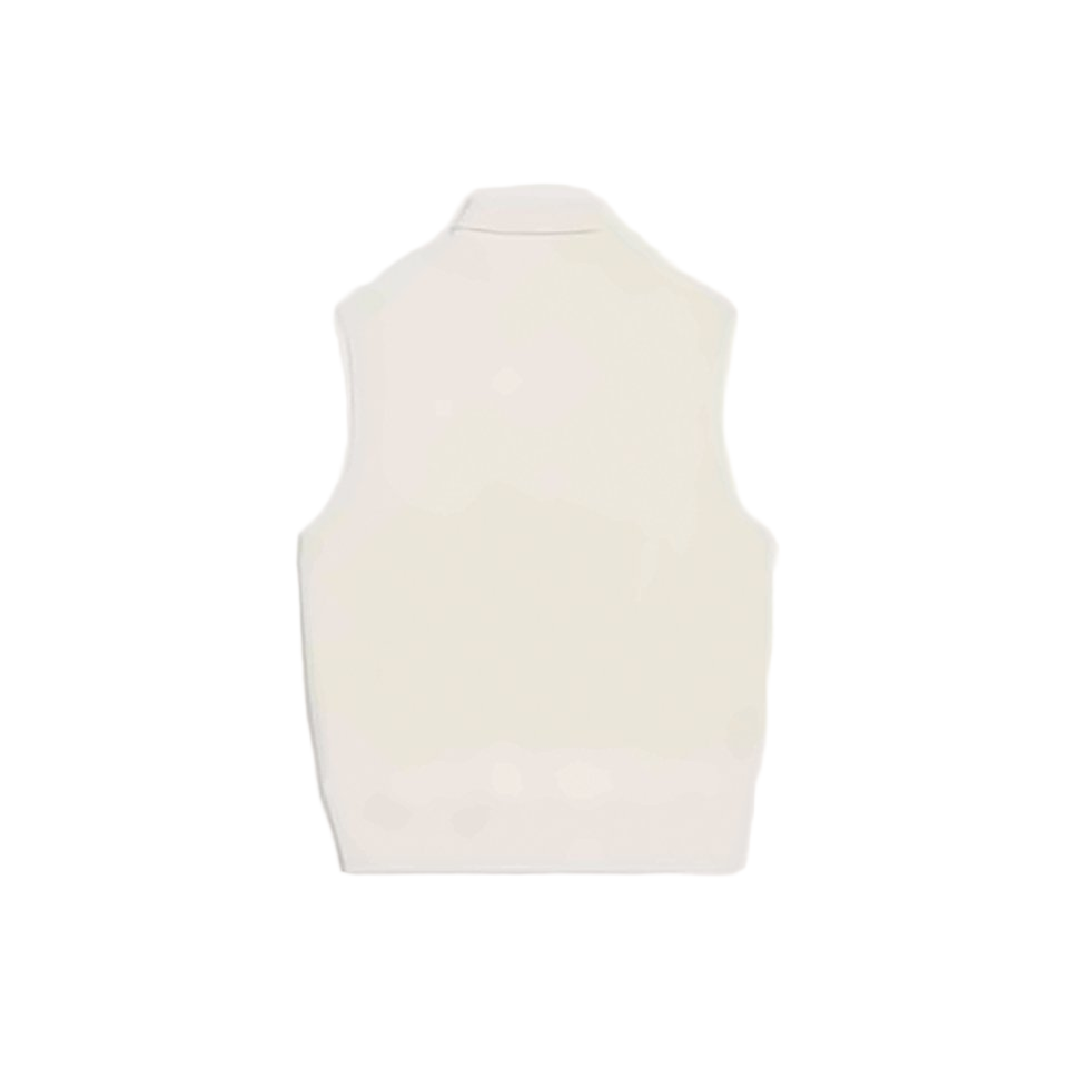 Minimalist Sleeveless Wool Blend Turtleneck Top