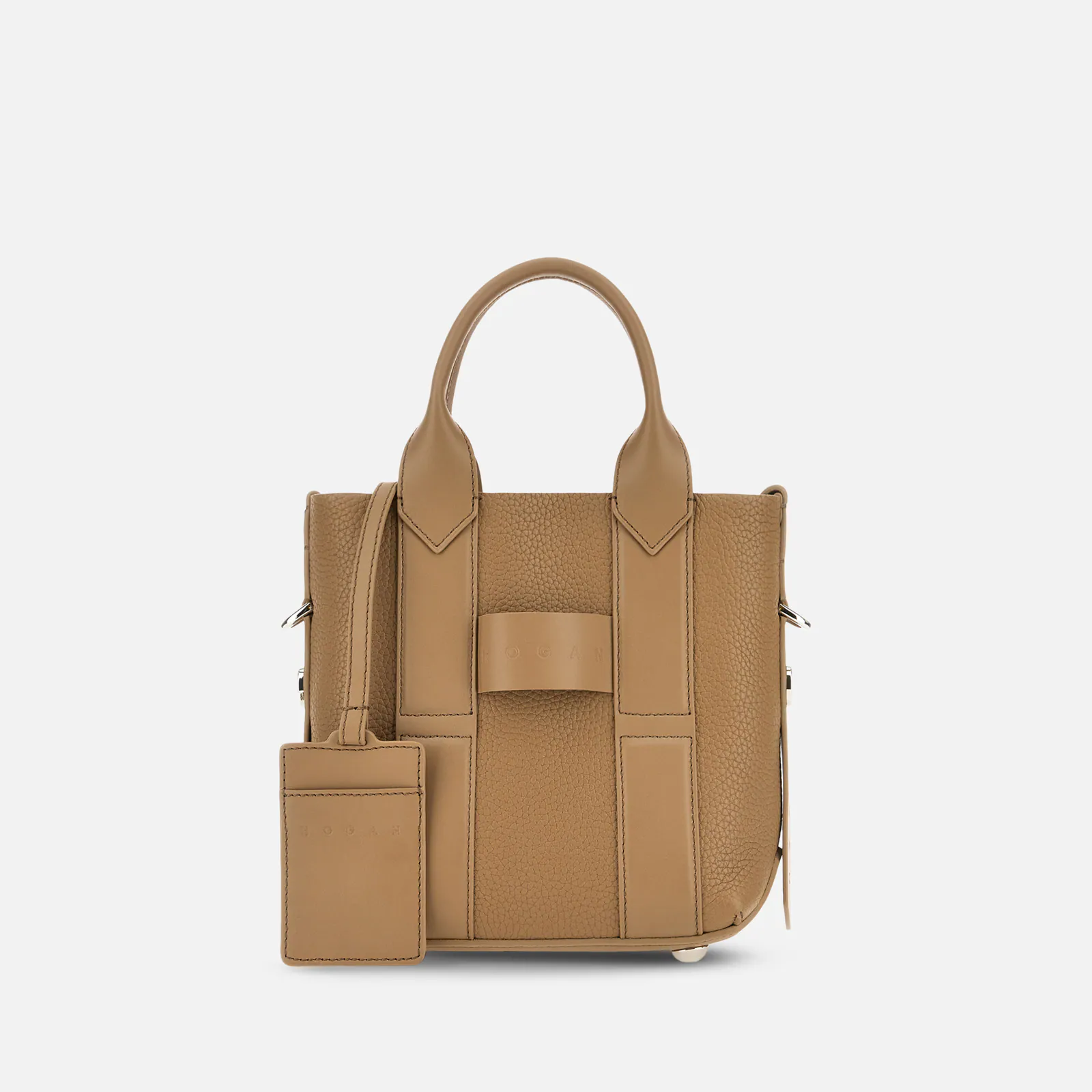 Structured Leather Shopping Bag